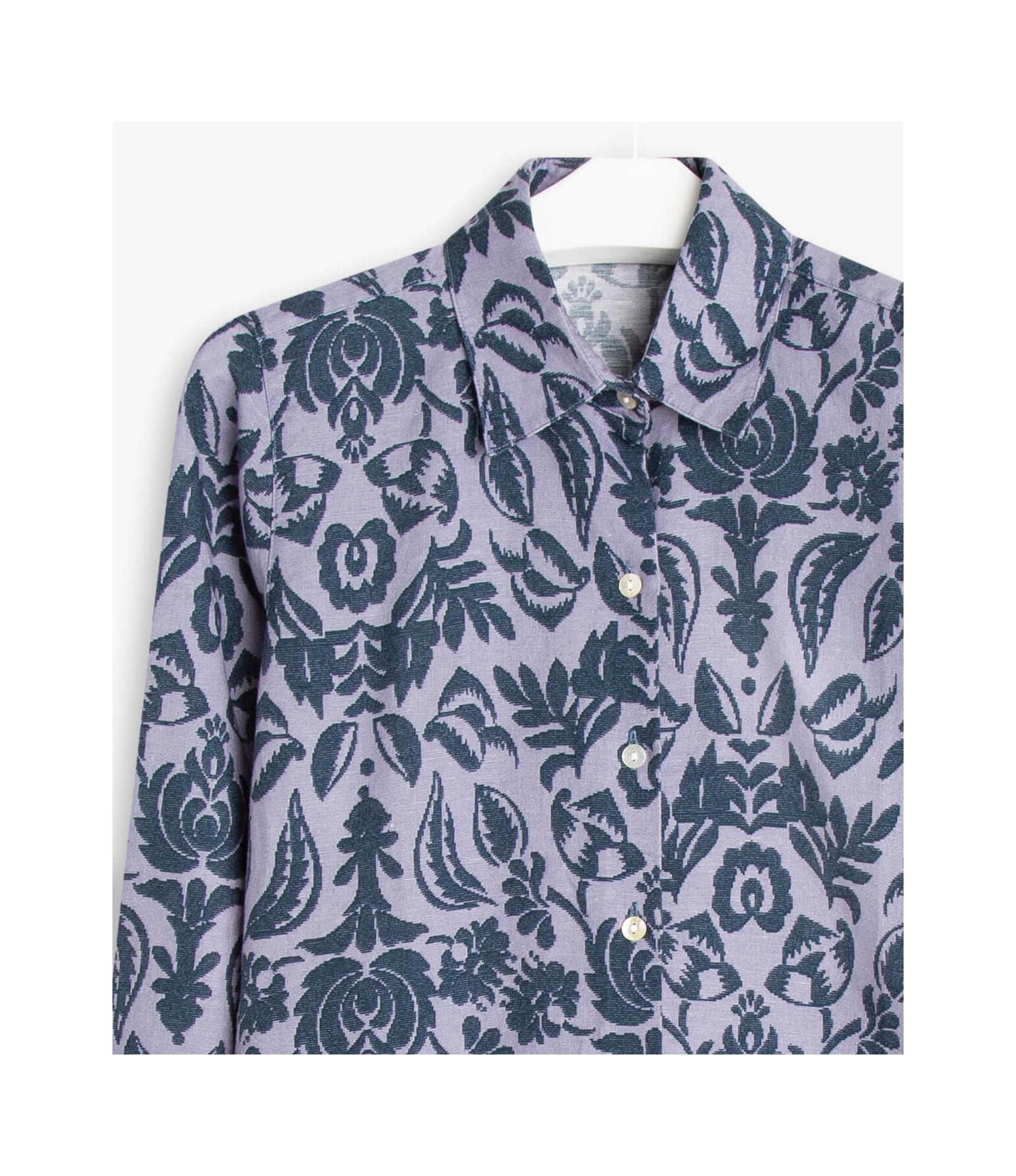 Camisa Linho  Bravus Ikat Frida Marinho
