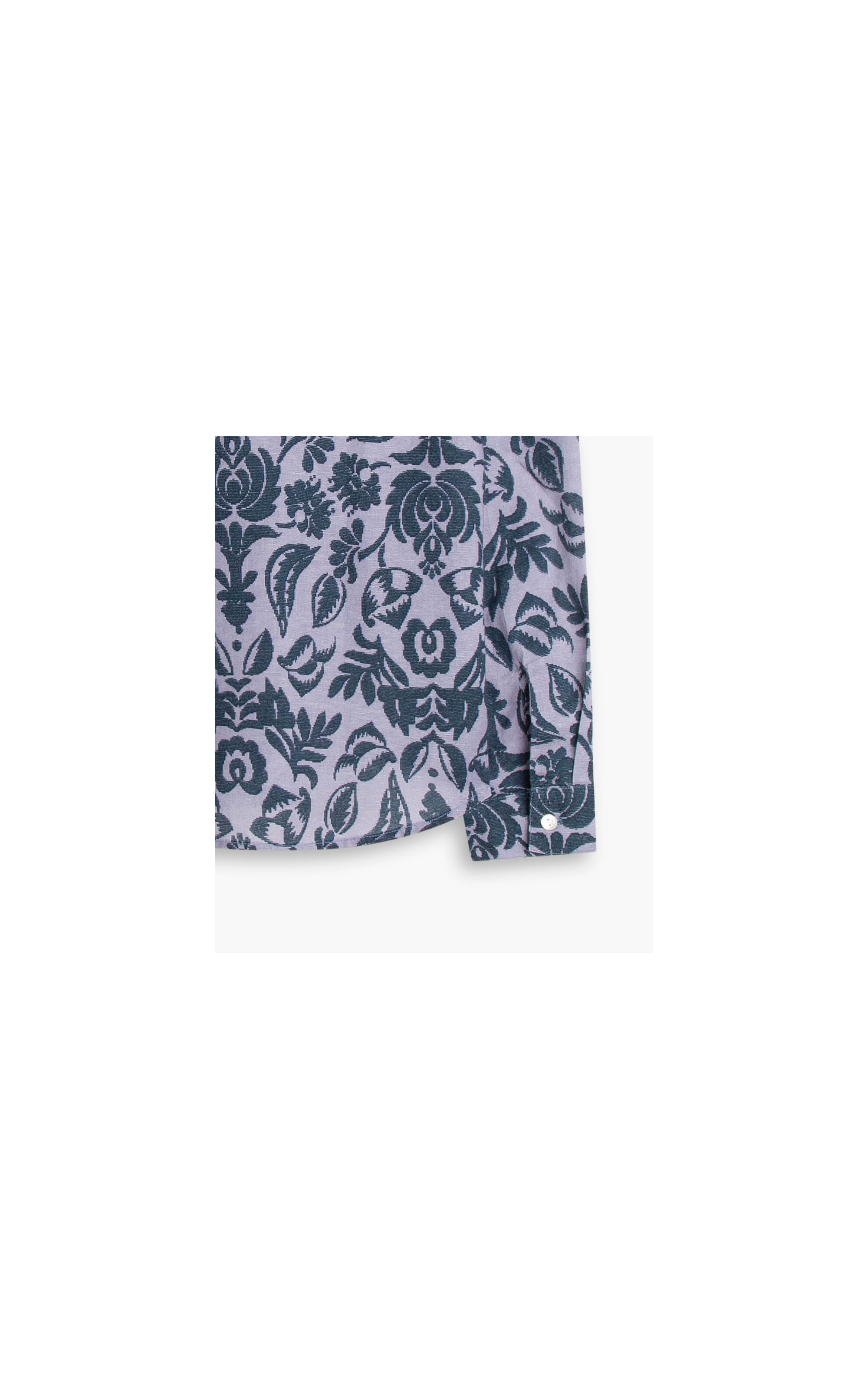 Camisa Linho  Bravus Ikat Frida Marinho
