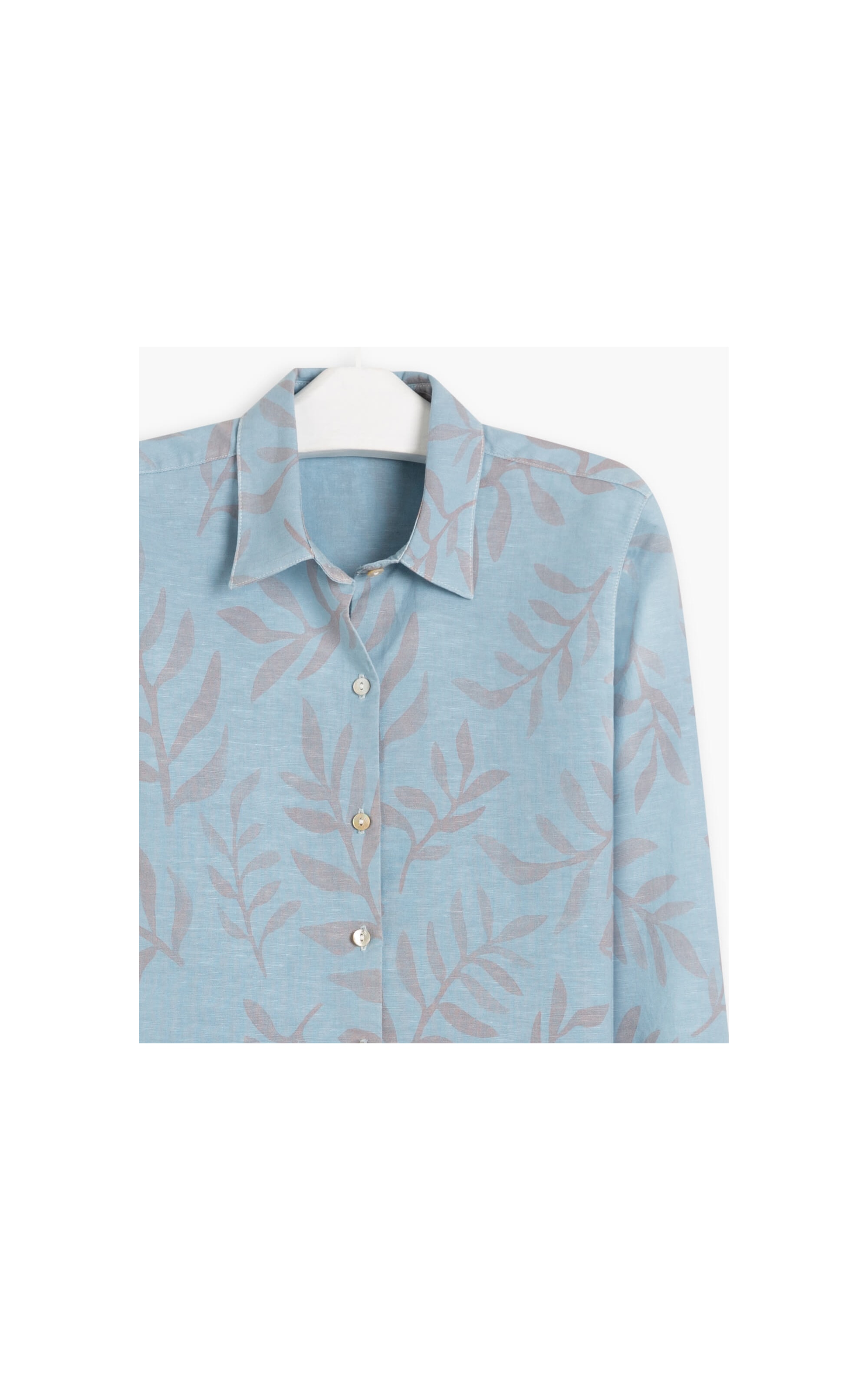 Camisa Linho  Bravus Kairo Azul Chofer