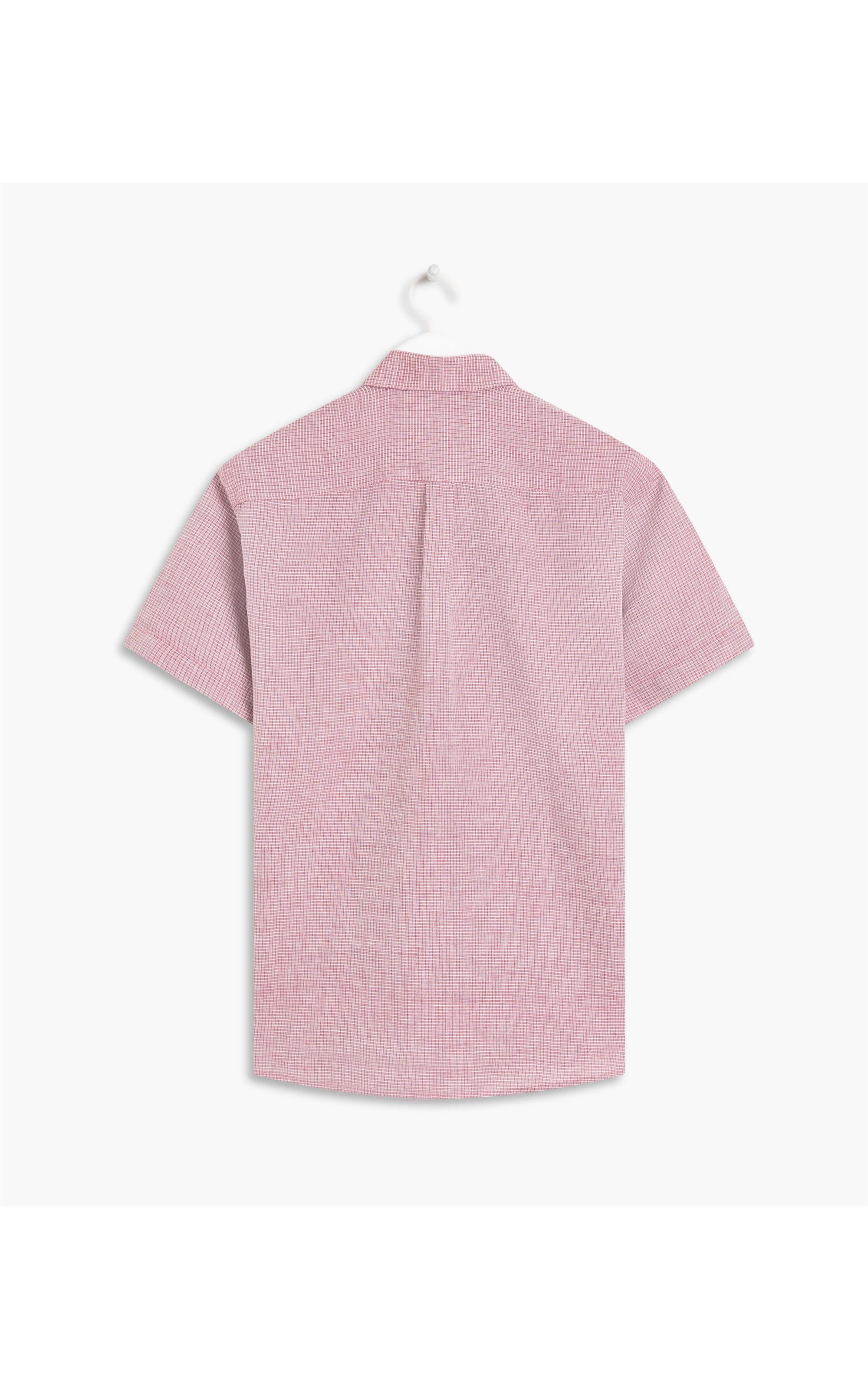 Camisa Linho  Caio Xadrez Mc Vinho