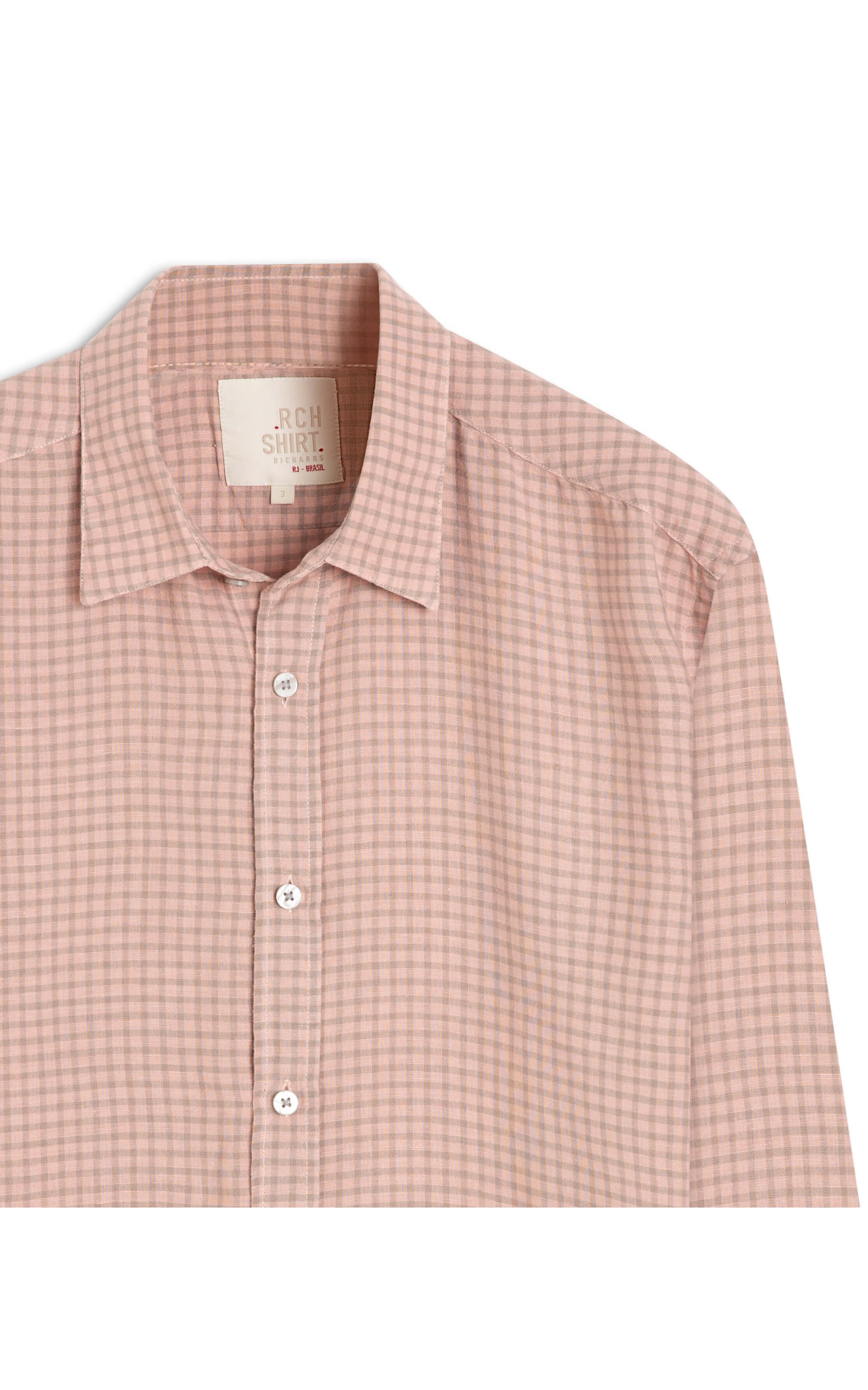 Camisa Linho  Calabacas Rosa