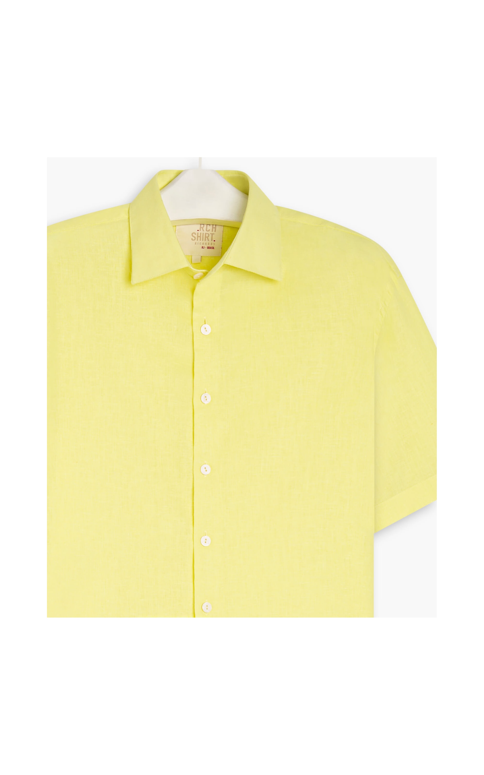 Camisa Linho  Cambraia Uni Mc Amarelo