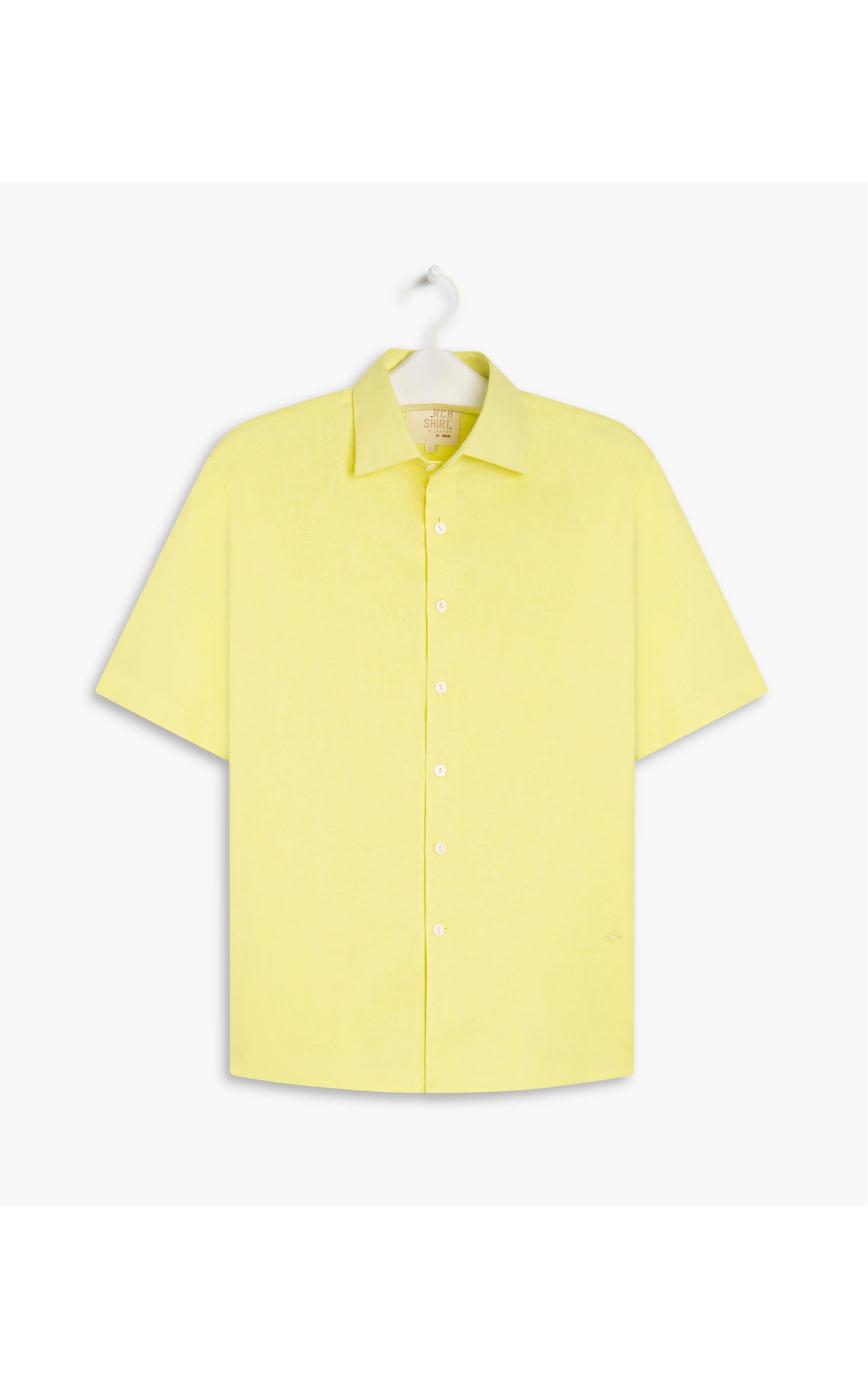 Camisa Linho  Cambraia Uni Mc Amarelo