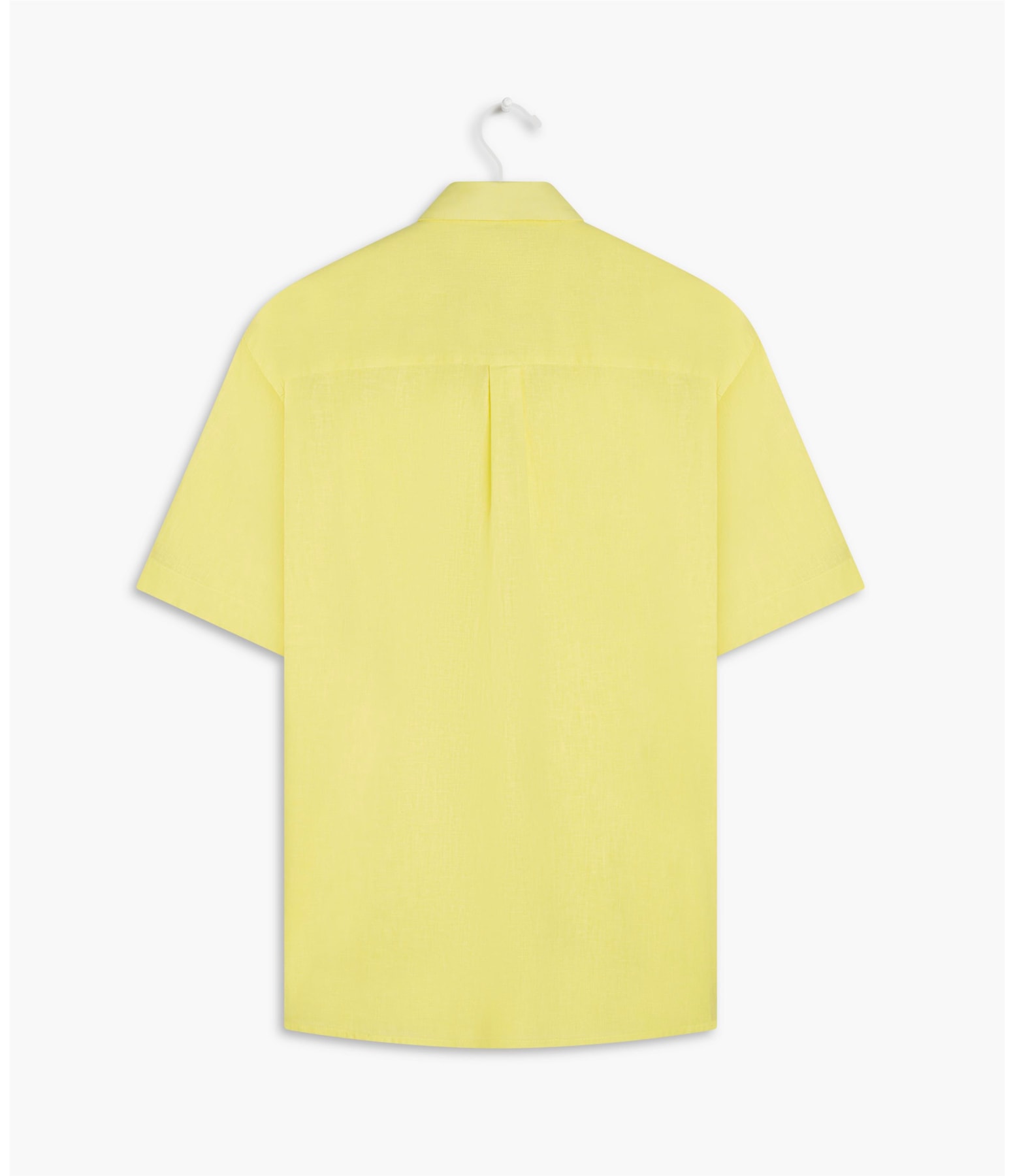 Camisa Linho  Cambraia Uni Mc  Amarelo Claro