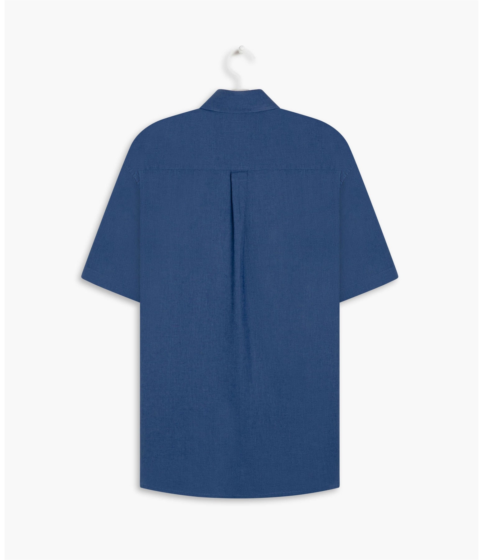 Camisa Linho  Cambraia Uni Mc Azul Jeans