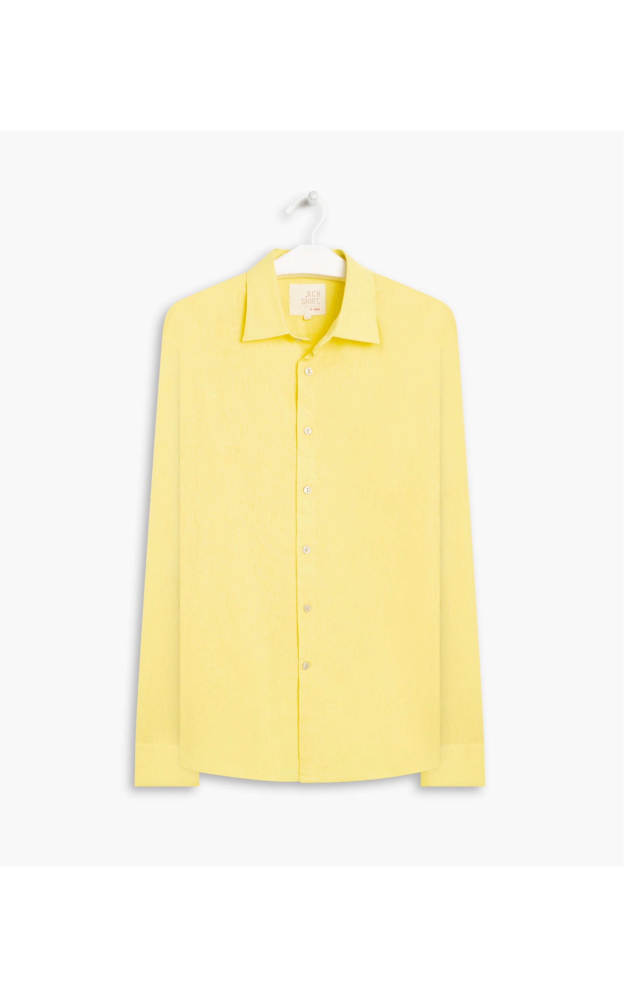 Camisa Linho  Cambraia Uni Ml Amarelo