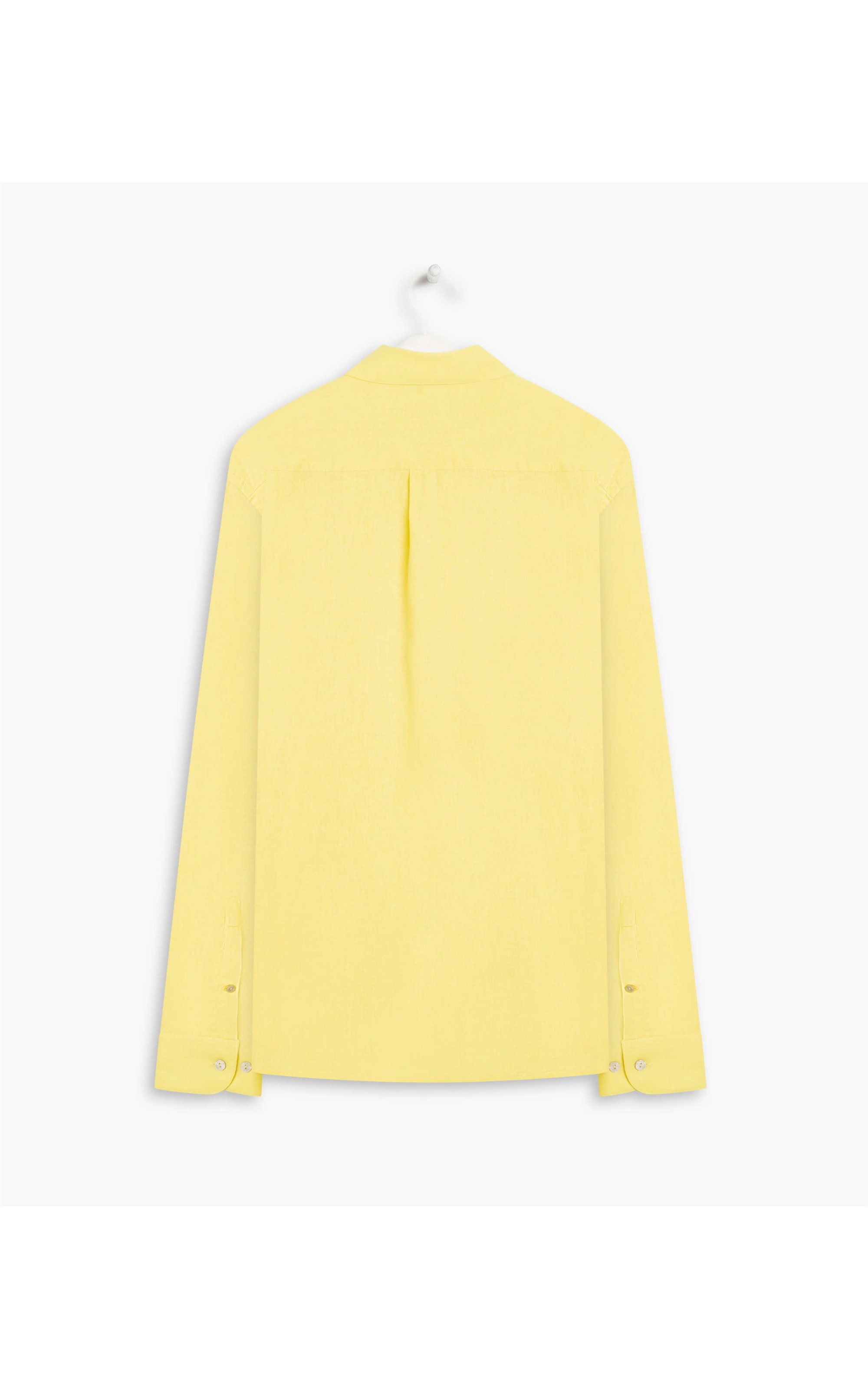 Camisa Linho  Cambraia Uni Ml Amarelo