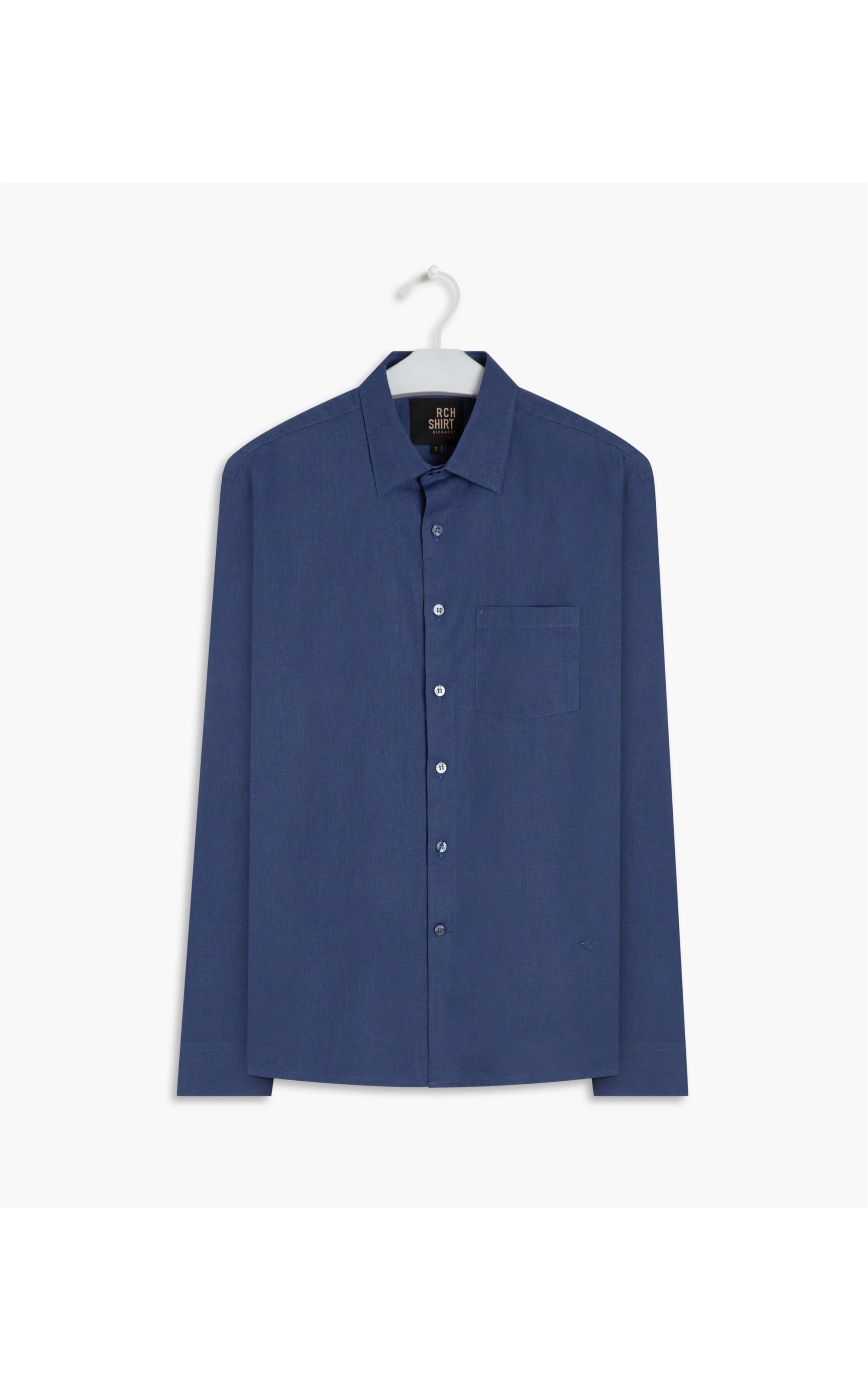 Camisa Linho  Cambraia Uni Ml Azul Jeans