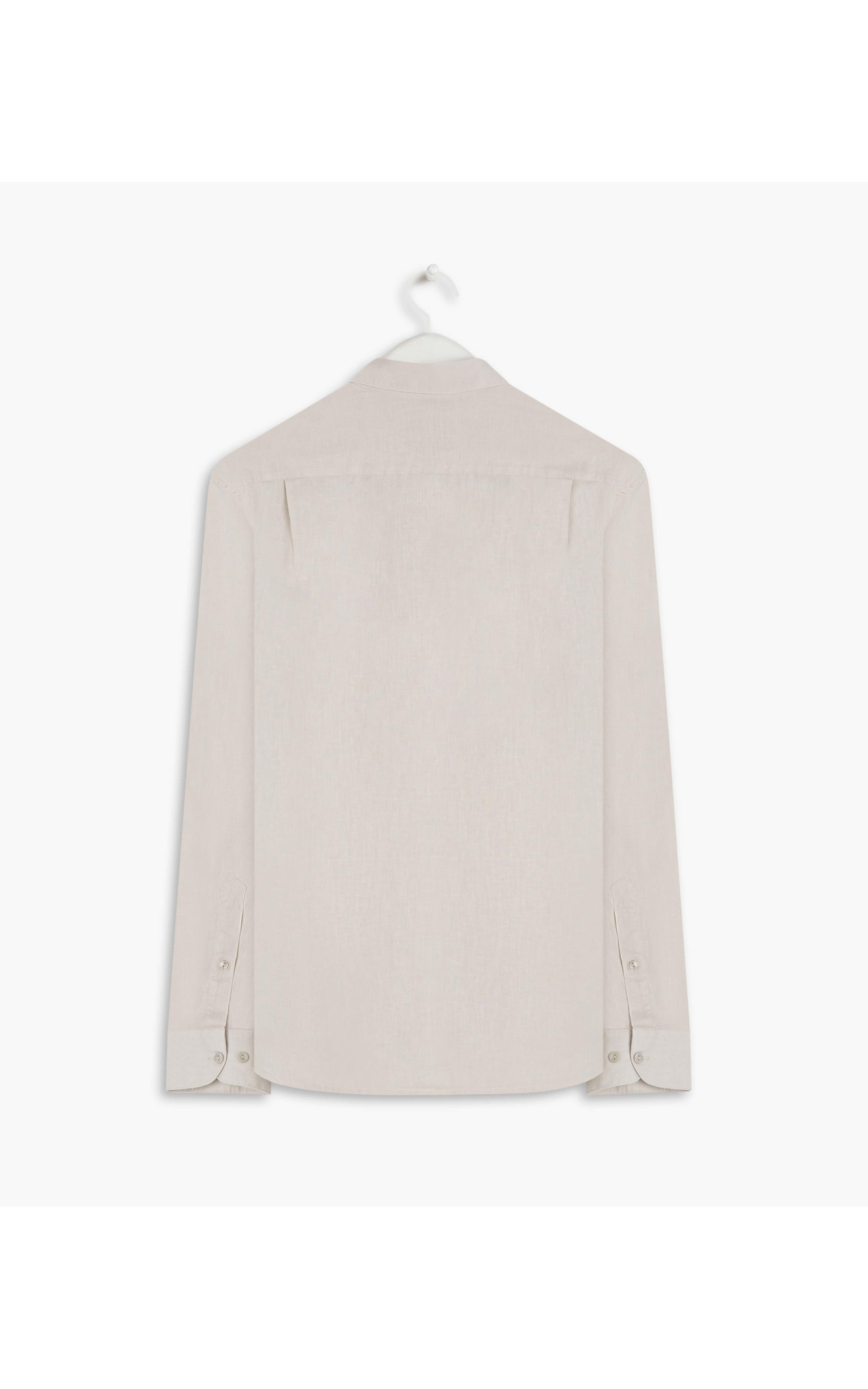 Camisa Linho  Cambraia Uni Ml Bege