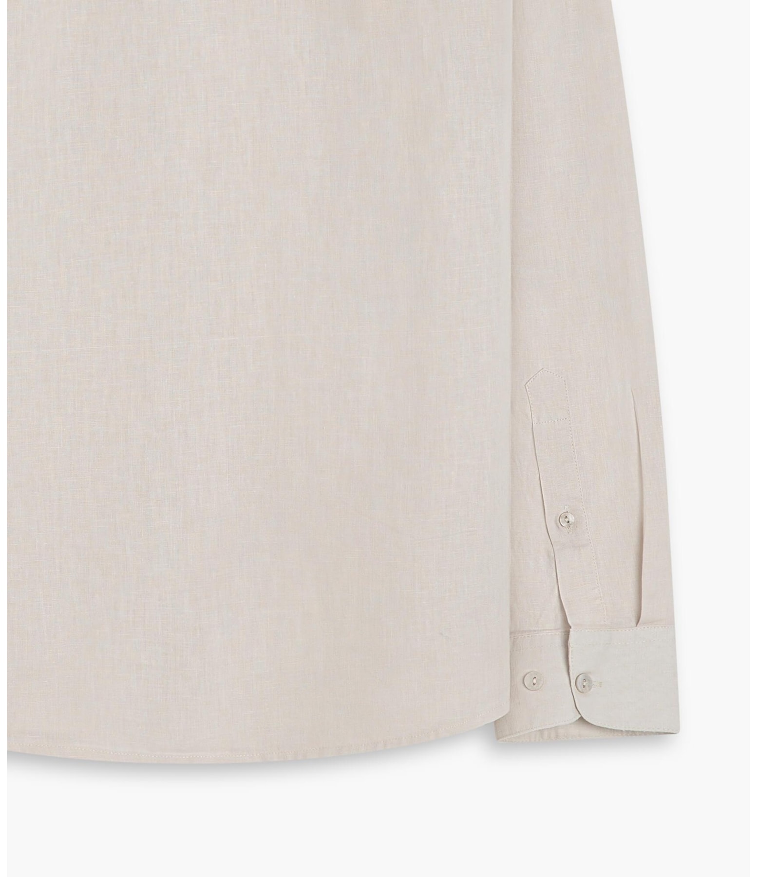 Camisa Linho  Cambraia Uni Ml Bege