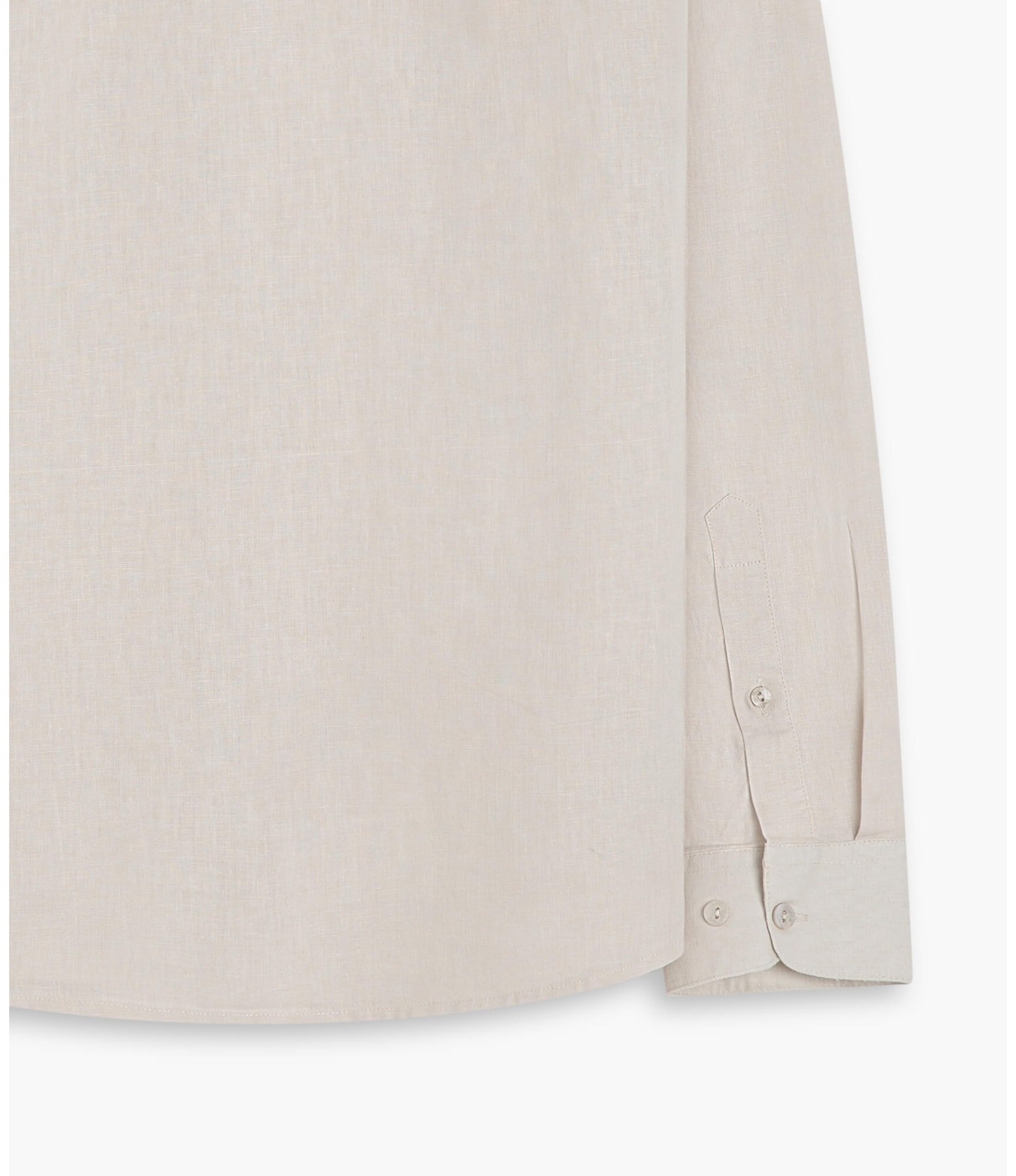 Camisa Linho  Cambraia Uni Ml Bege