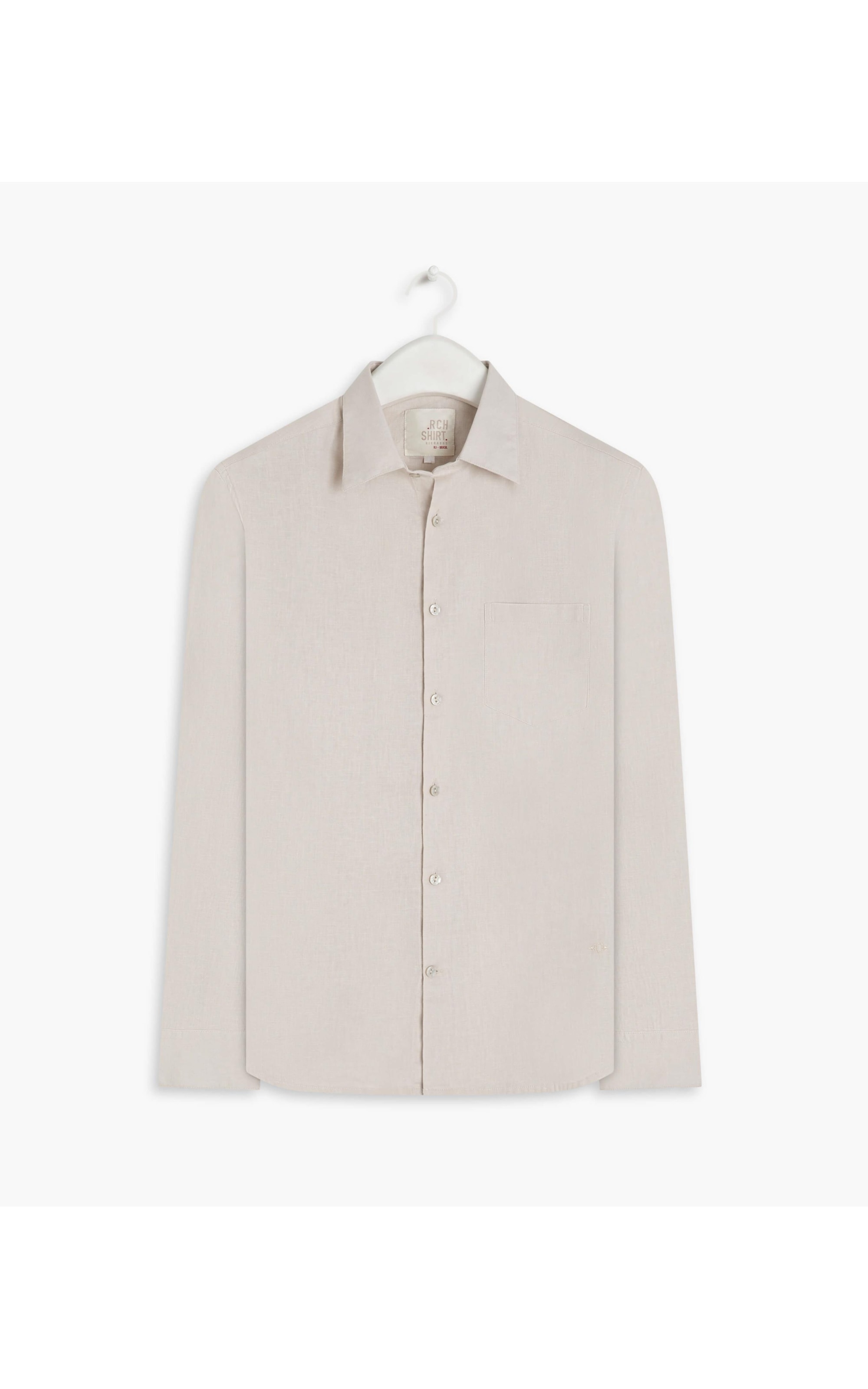 Camisa Linho  Cambraia Uni Ml Bege