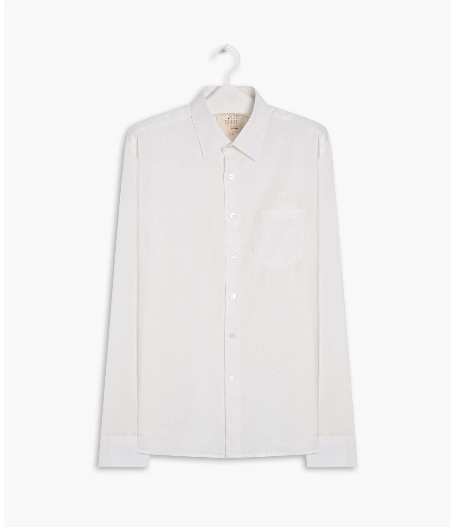 Camisa Linho  Cambraia Uni Ml Branco