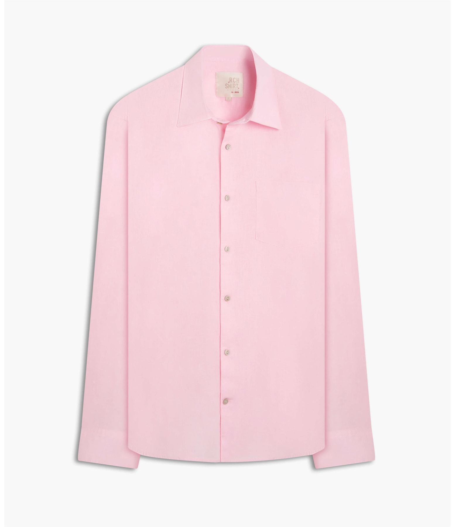 Camisa Linho  Cambraia Uni Ml Rosa