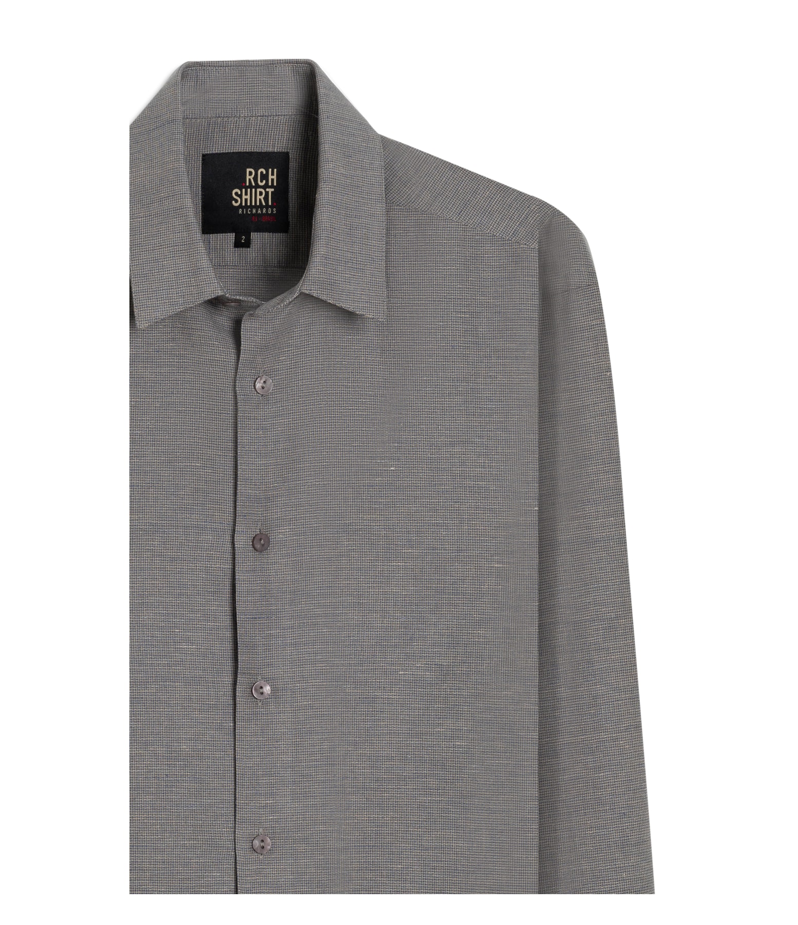 Camisa Linho  Carlos Ml Tabaco