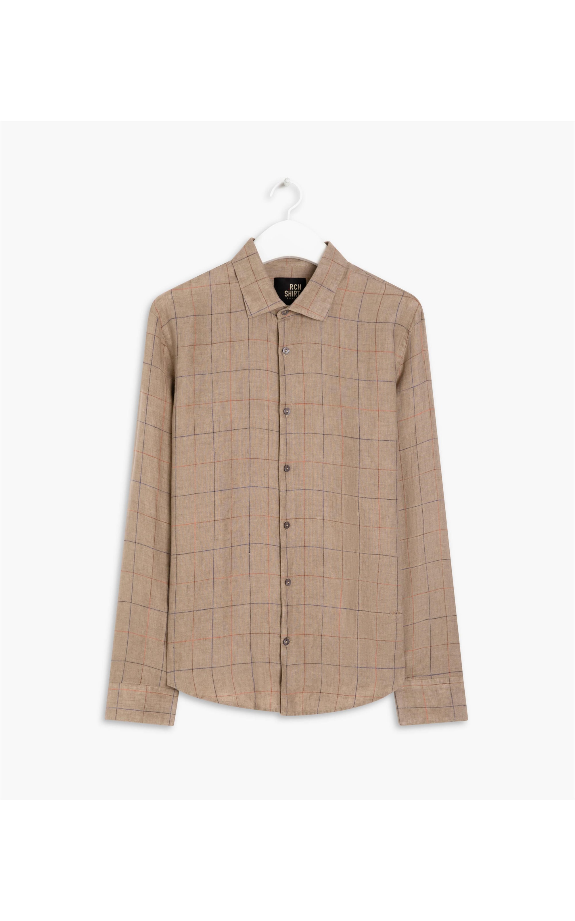 Camisa Linho  Cassio Marrom