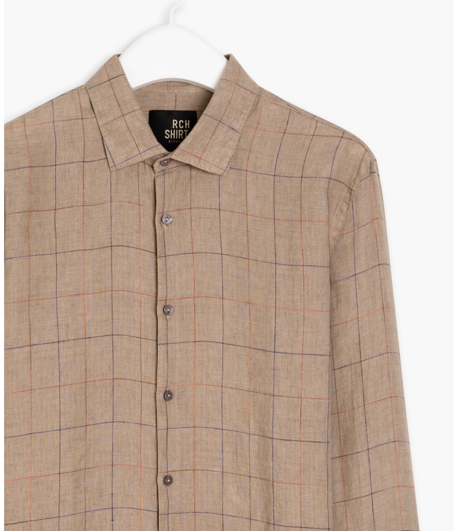 Camisa Linho  Cassio Marrom