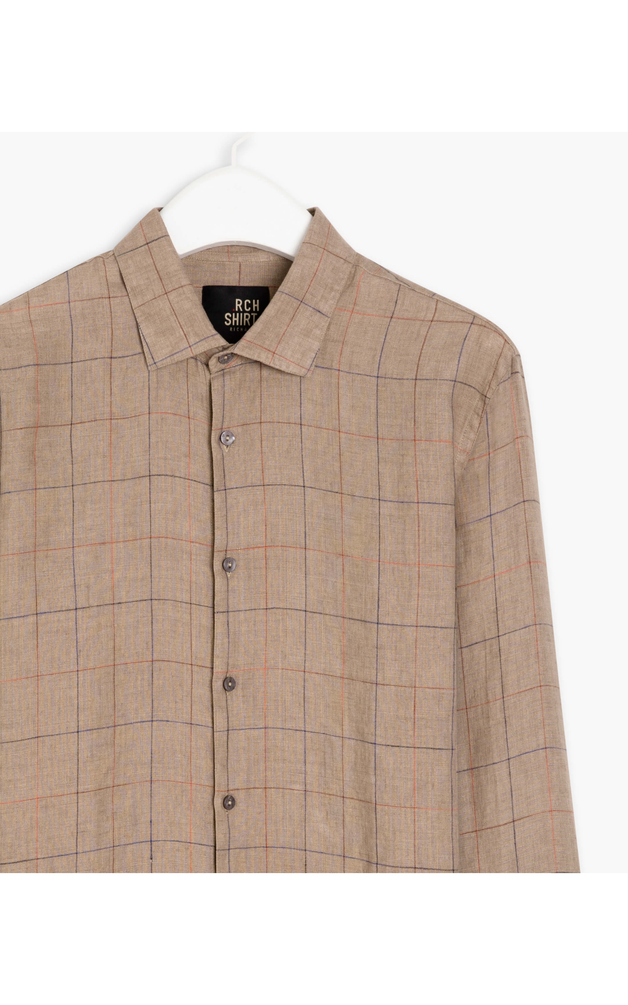 Camisa Linho  Cassio Marrom