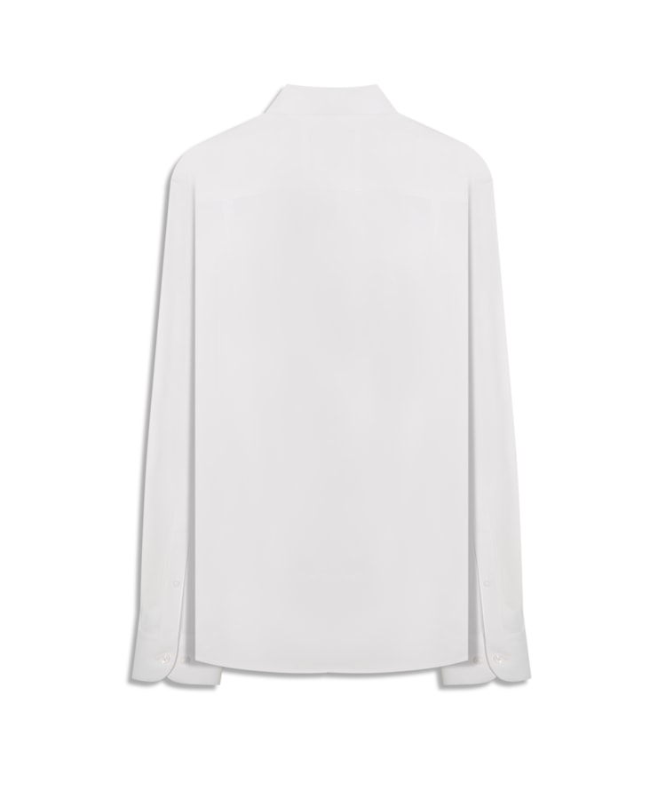 Camisa Linho Cetim Modal Branco