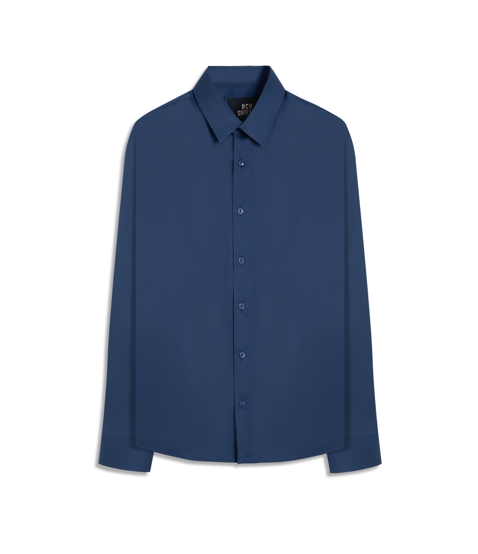 Camisa Linho Cetim Modal Marinho