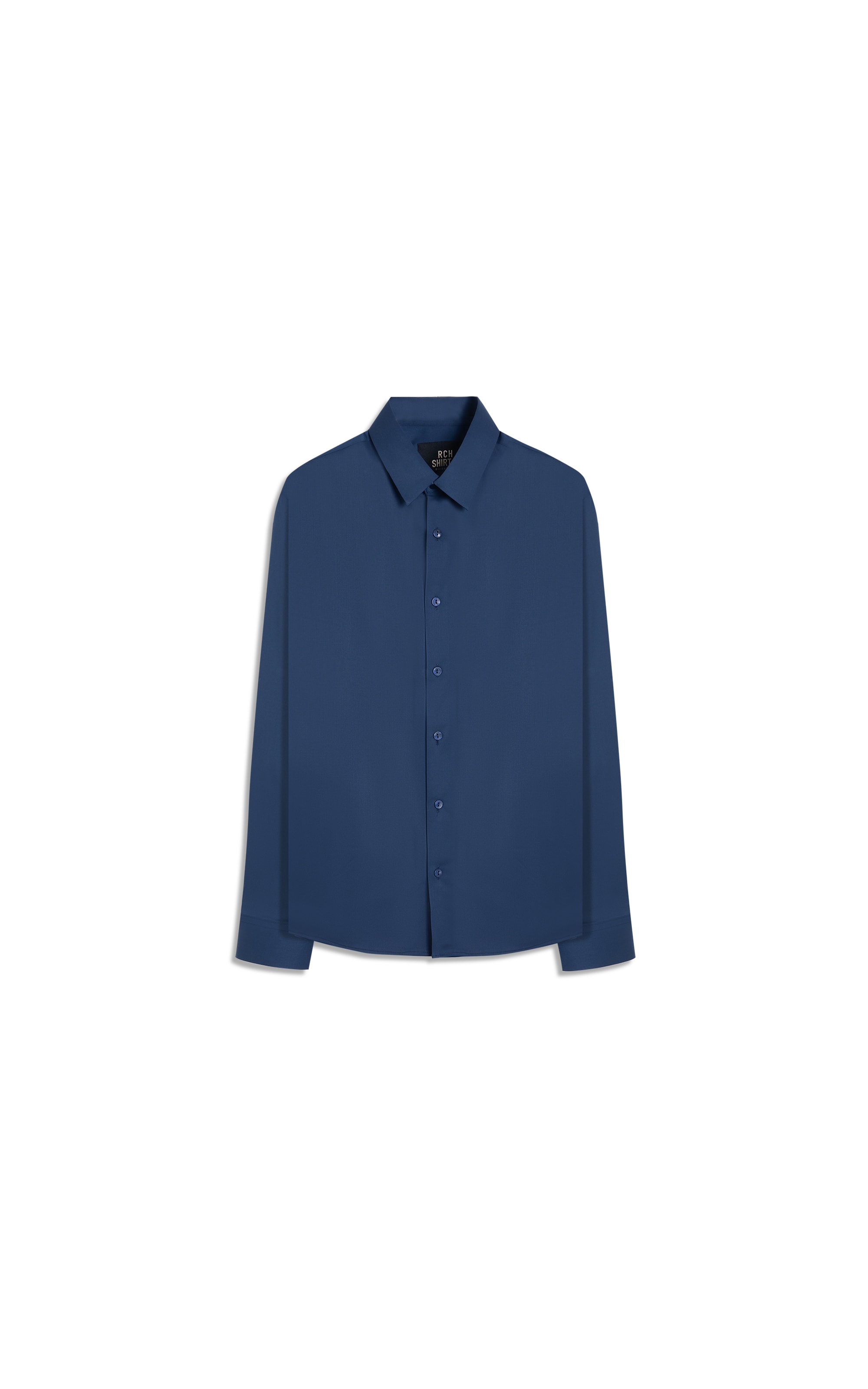 Camisa Linho Cetim Modal Marinho