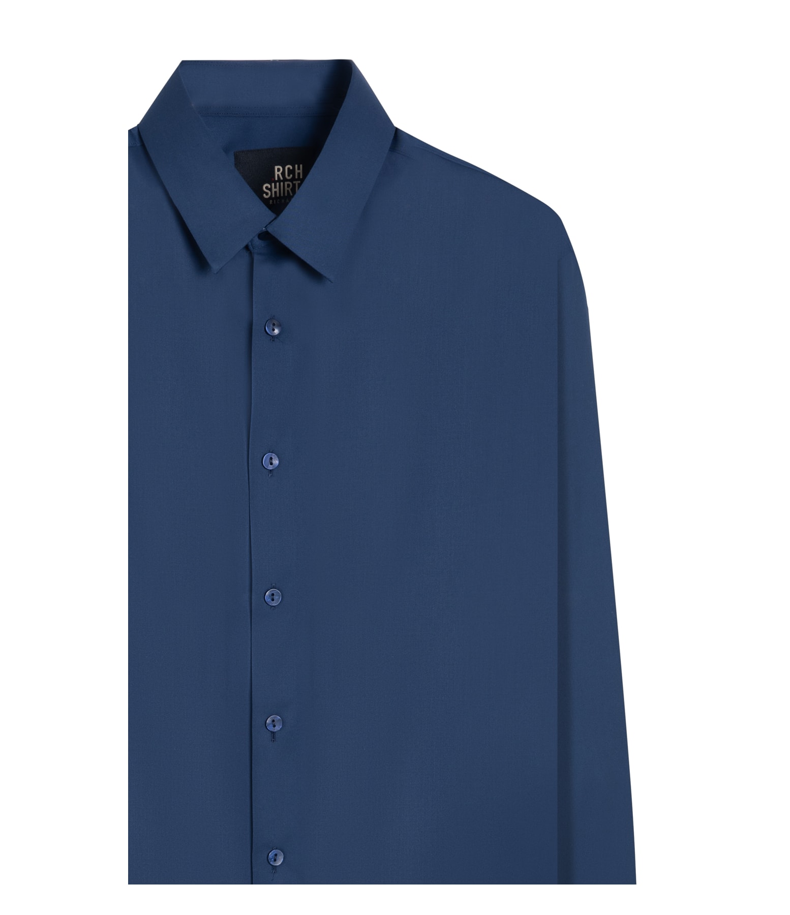 Camisa Linho Cetim Modal Marinho