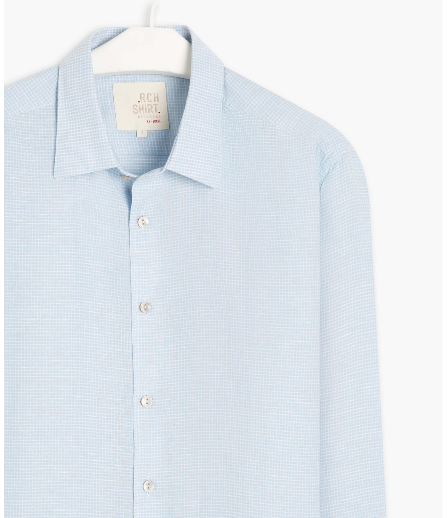 Camisa Linho  Charles Azul Claro