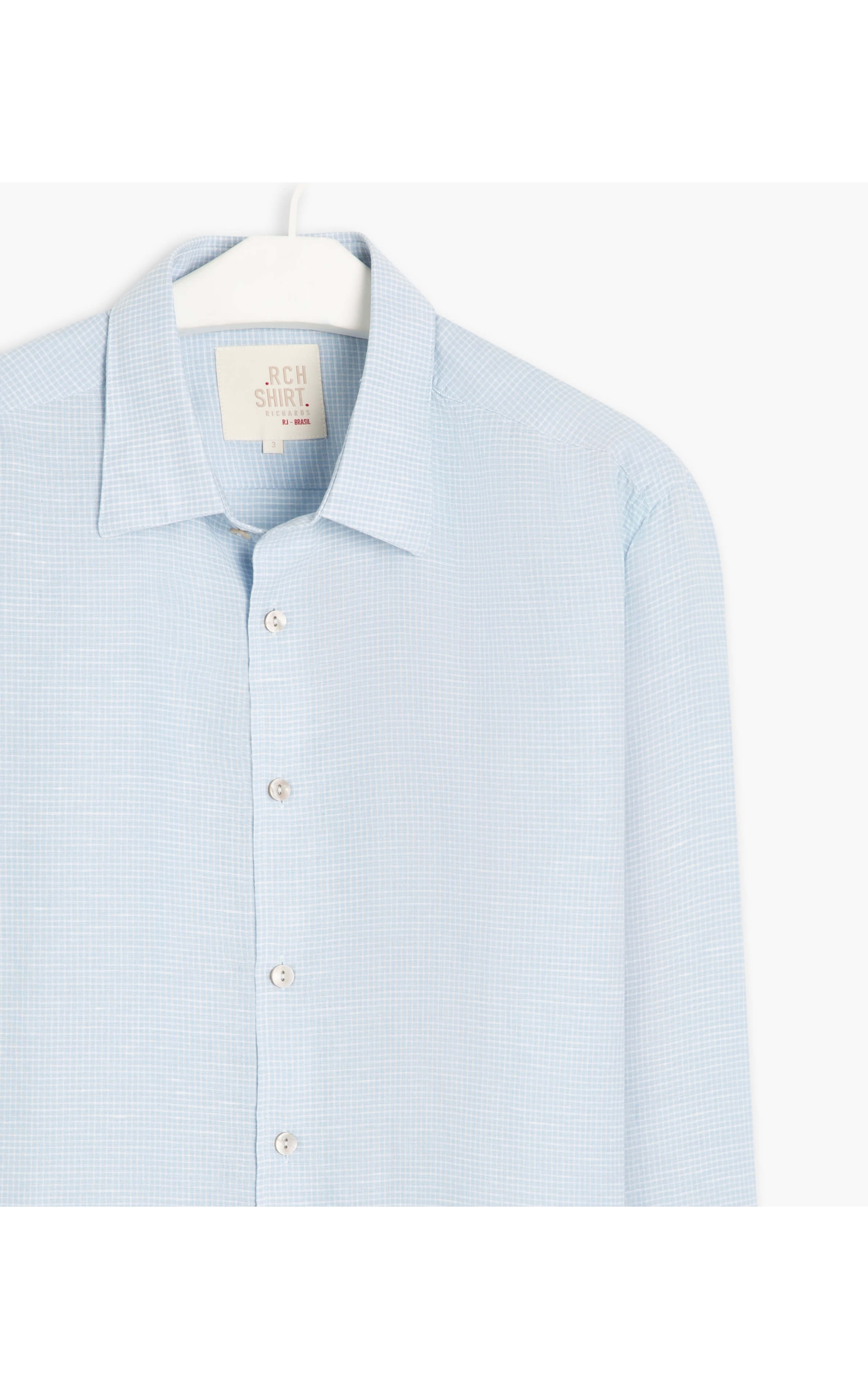 Camisa Linho  Charles Azul Claro