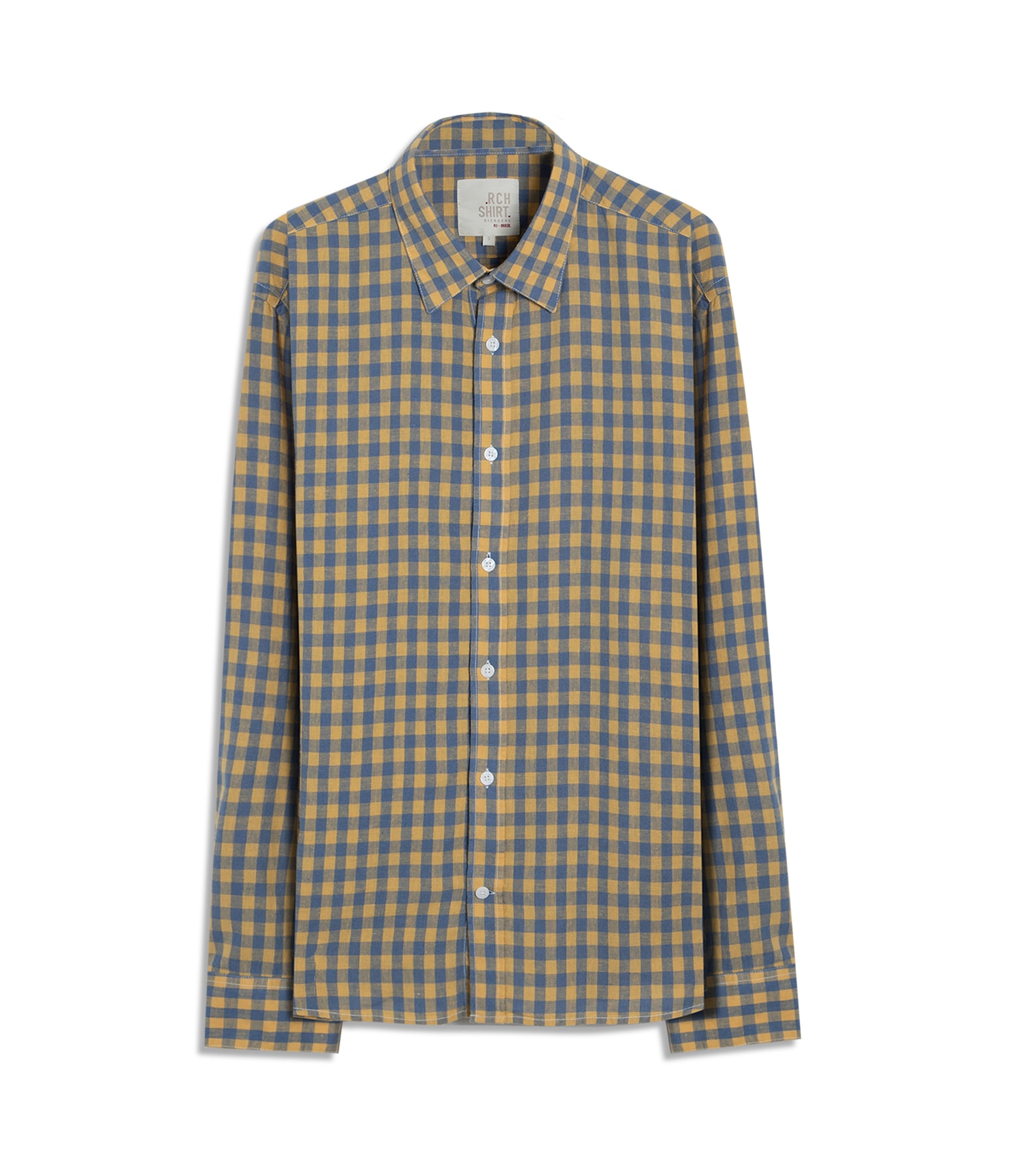 Camisa Linho  Chess Ml Amarelo