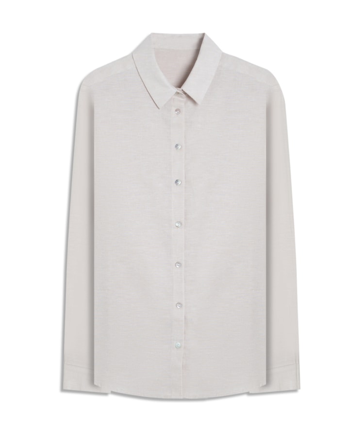 Camisa Linho  Classic Areia