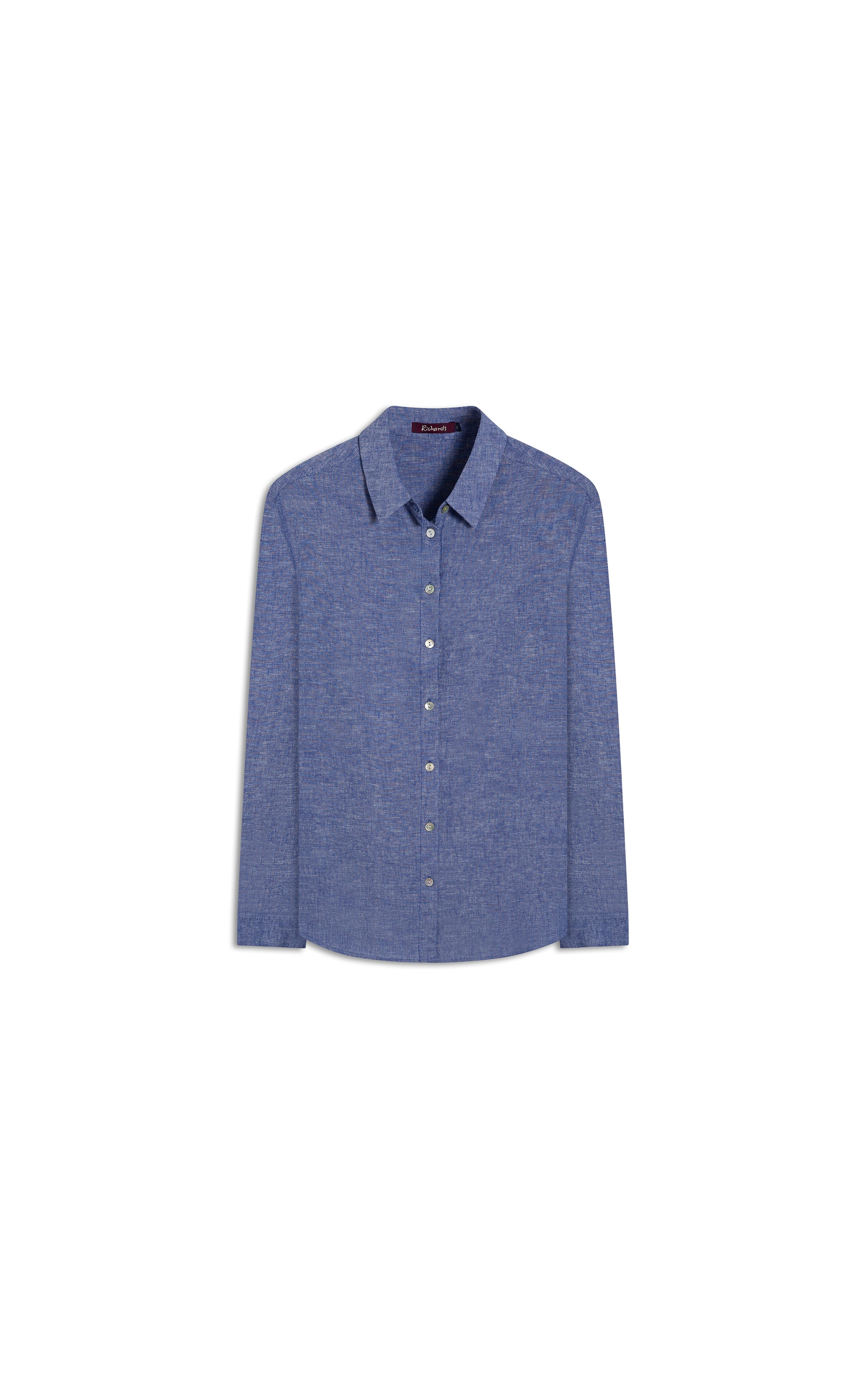 Camisa Linho  Classic  Azul Bic