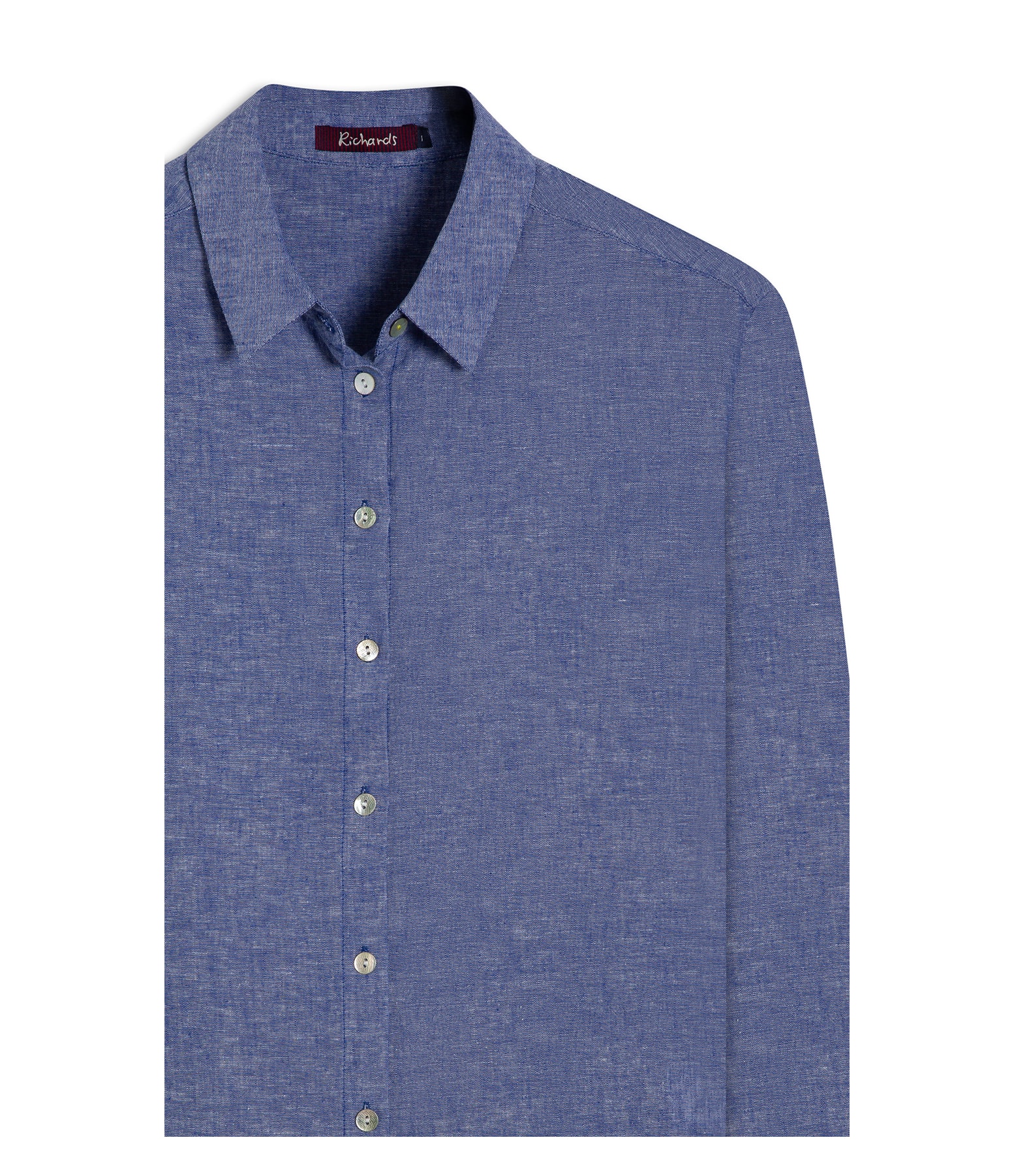 Camisa Linho  Classic  Azul Bic