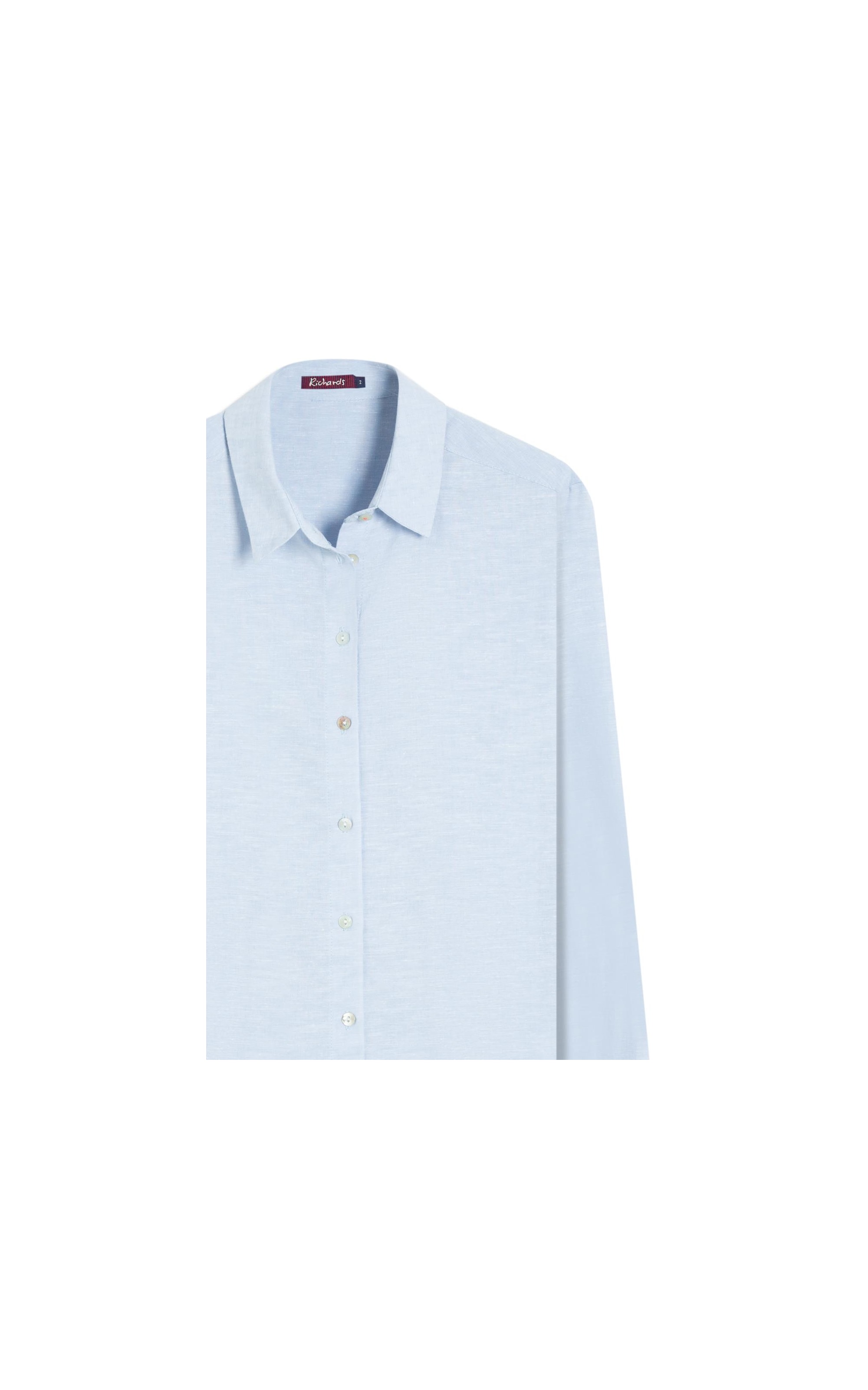 Camisa Linho  Classic Azul Claro