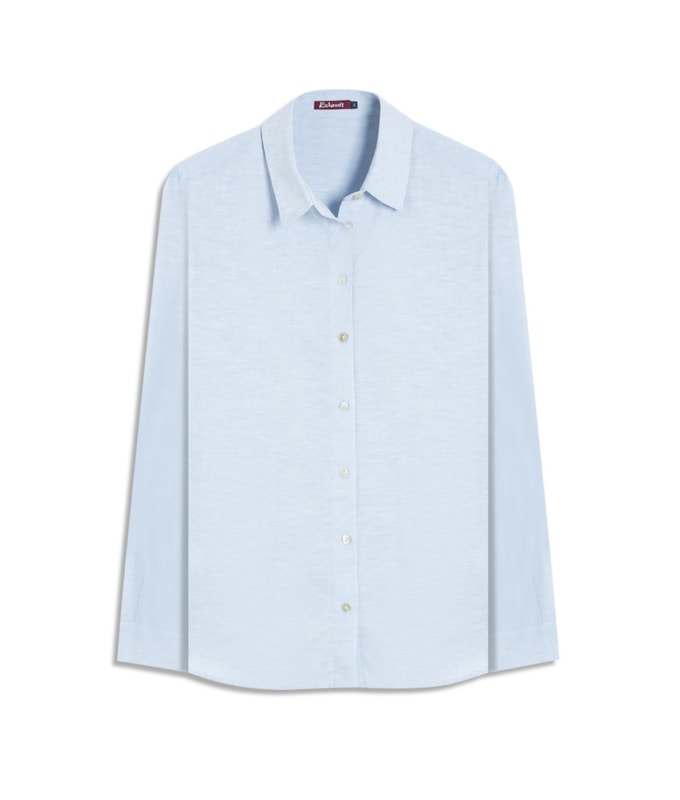 Camisa Linho  Classic Azul Claro