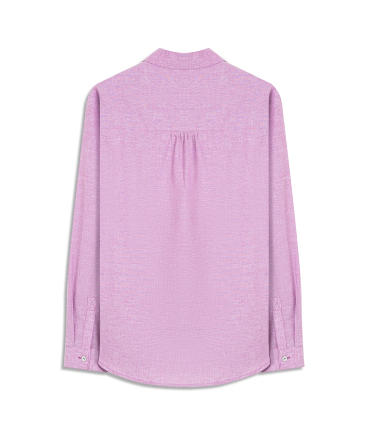 Camisa Linho  Classic Lilas