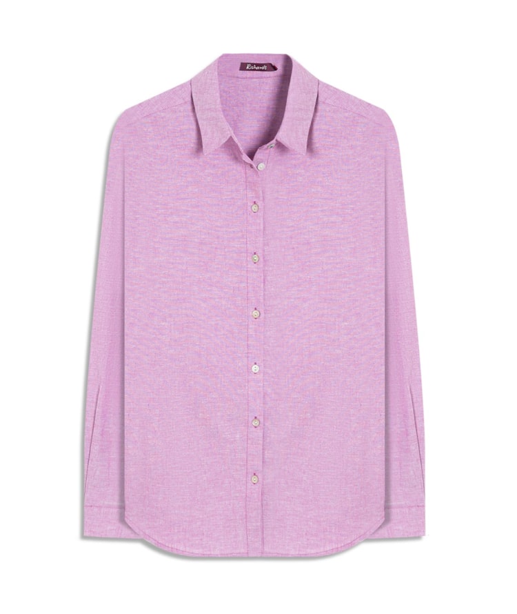 Camisa Linho  Classic Lilas