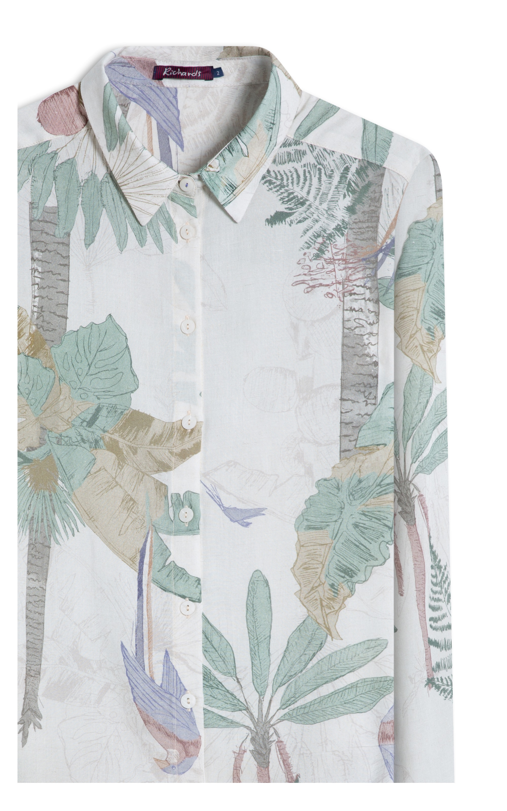Camisa Linho  Classic Slouch Paradise  Ble Natural