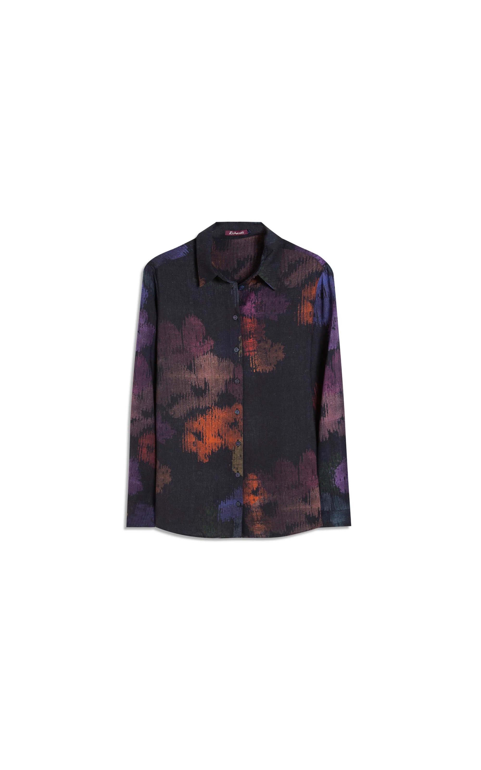 Camisa Linho  Classic Slouchy Velvet Preto