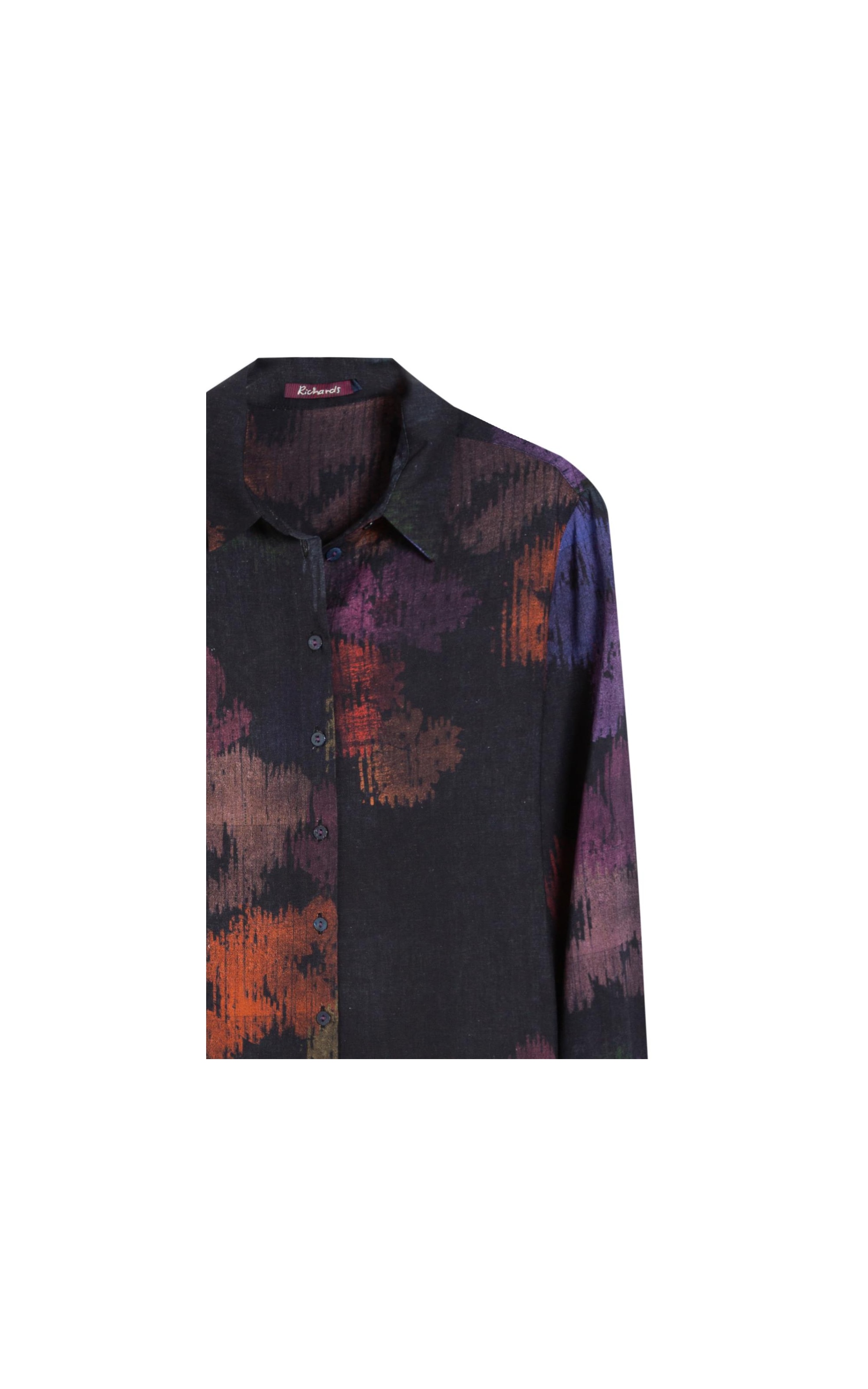 Camisa Linho  Classic Slouchy Velvet Preto