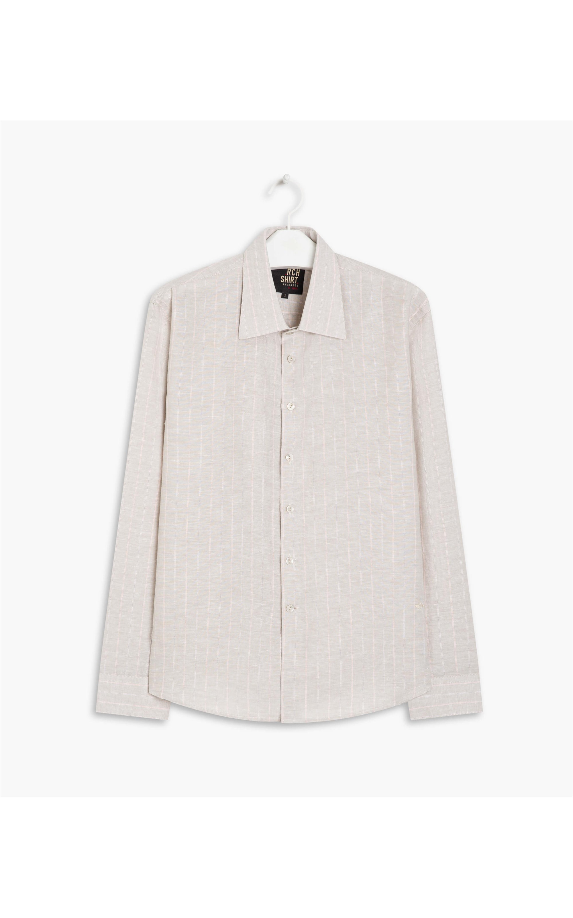 Camisa Linho  Cristiano Cinza Claro