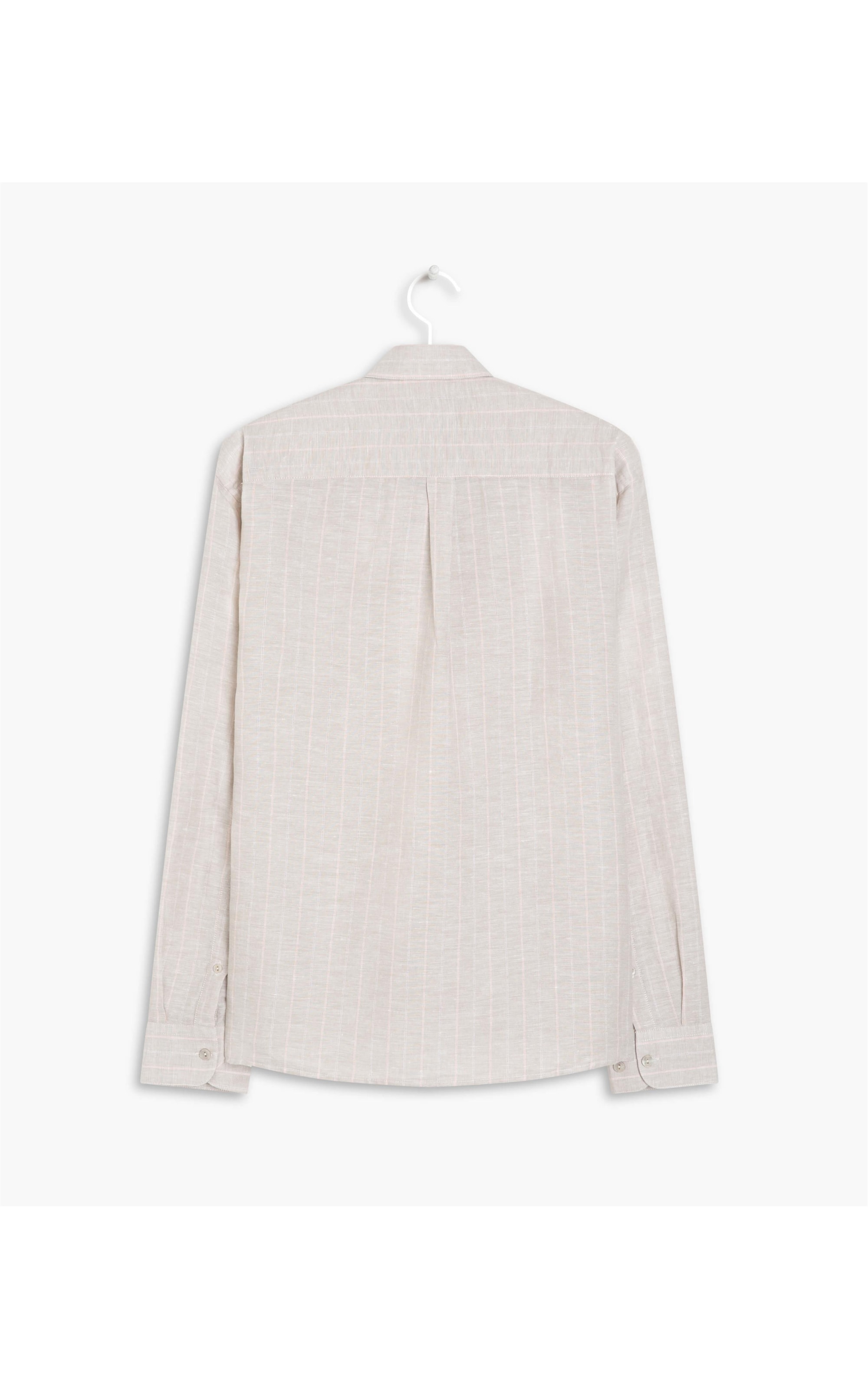 Camisa Linho  Cristiano Cinza Claro