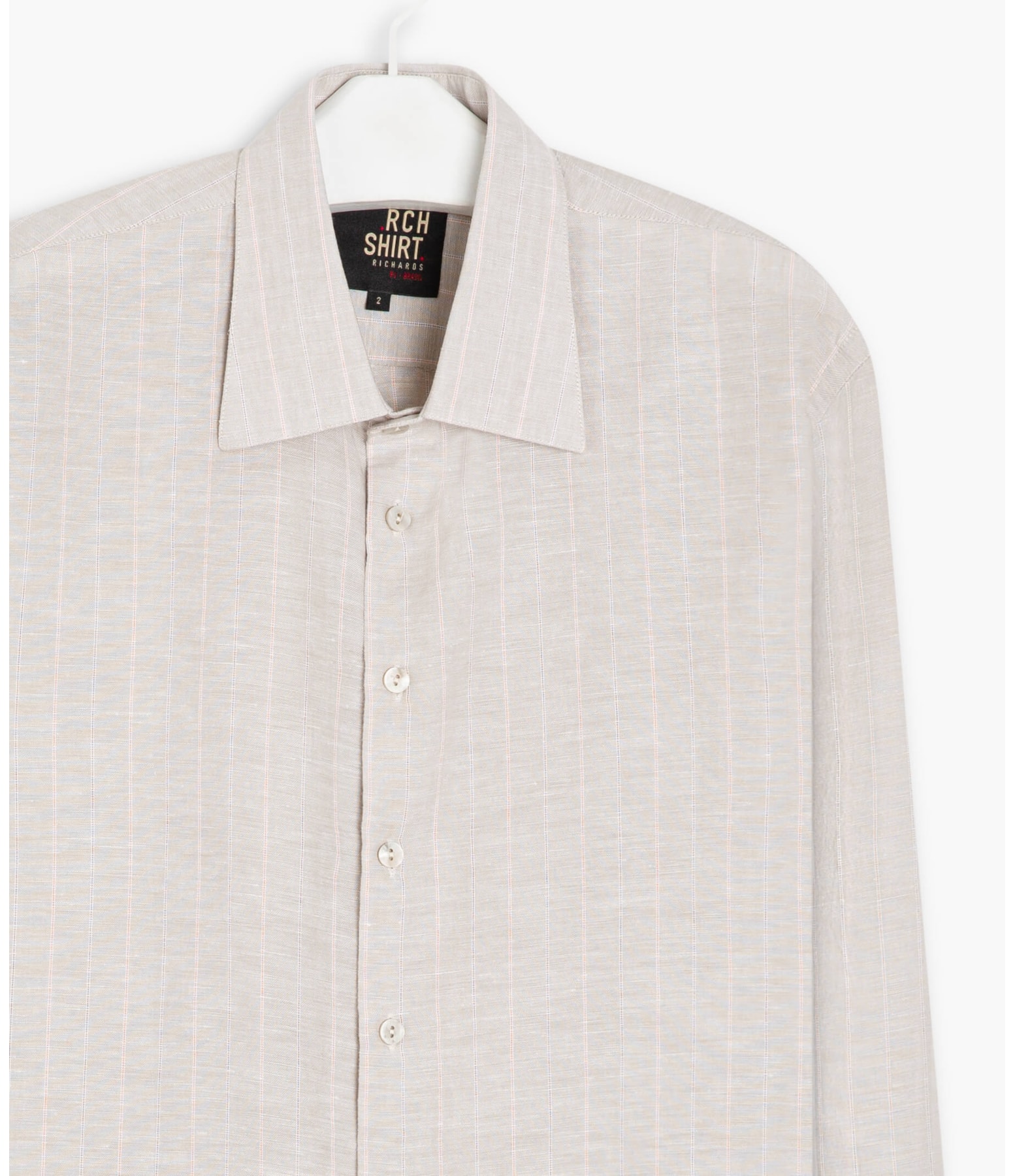 Camisa Linho  Cristiano Cinza Claro