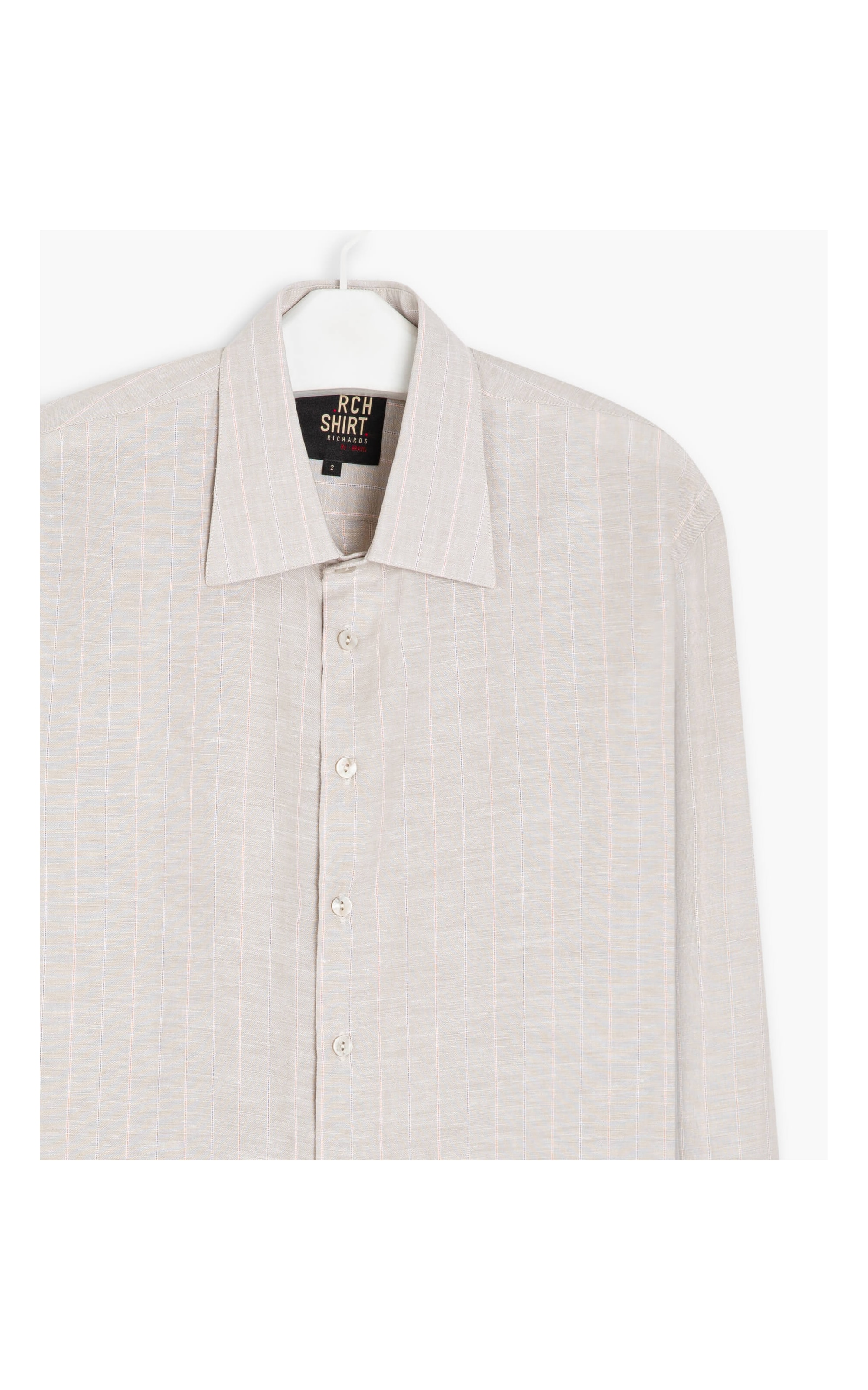Camisa Linho  Cristiano Cinza Claro