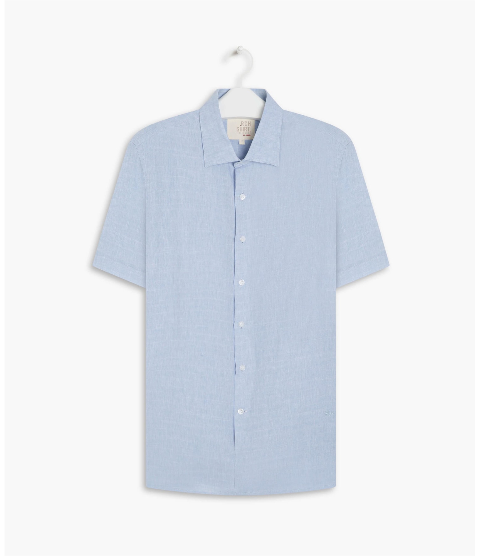Camisa Linho  Cross Azul Claro