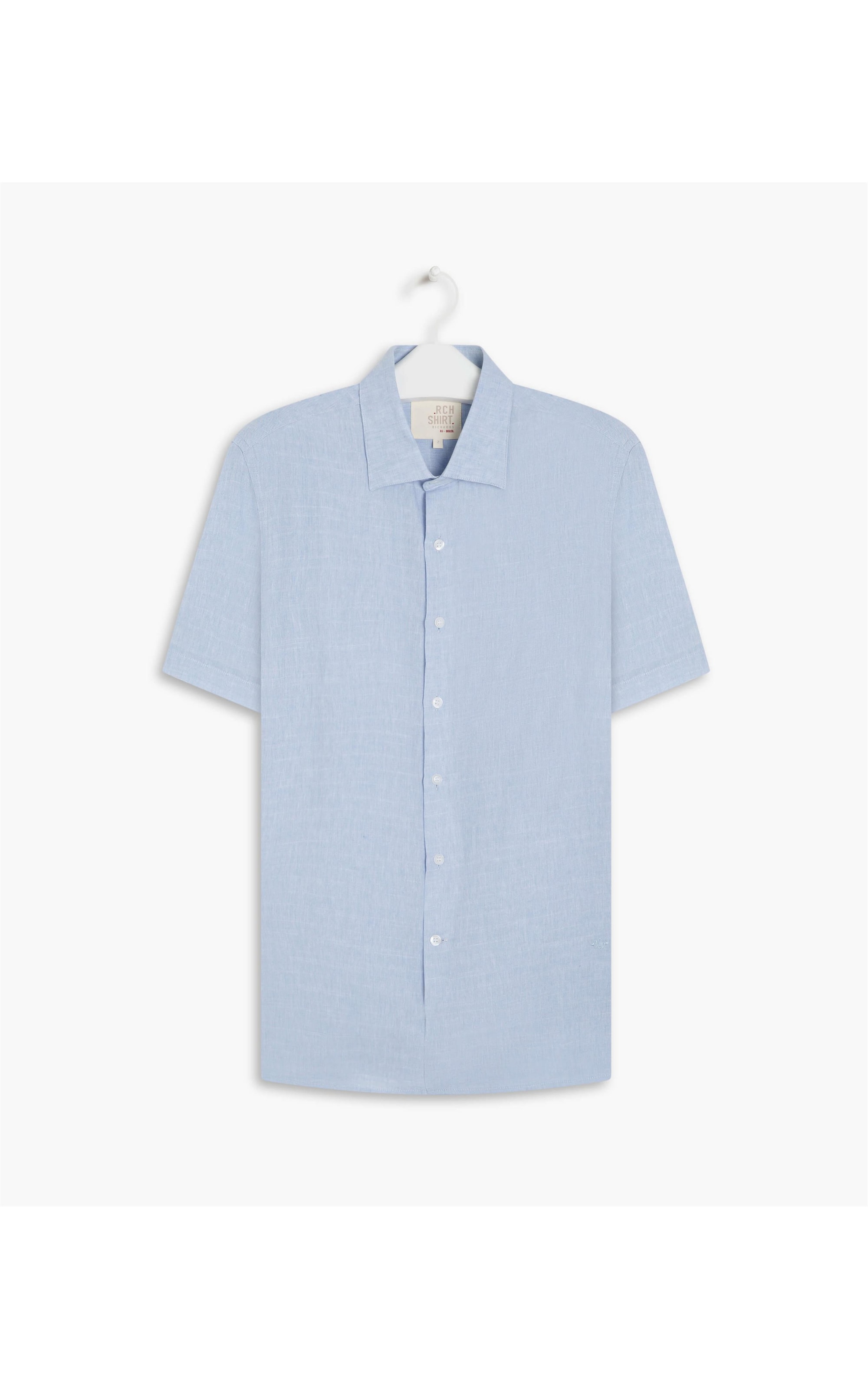 Camisa Linho  Cross Azul Claro