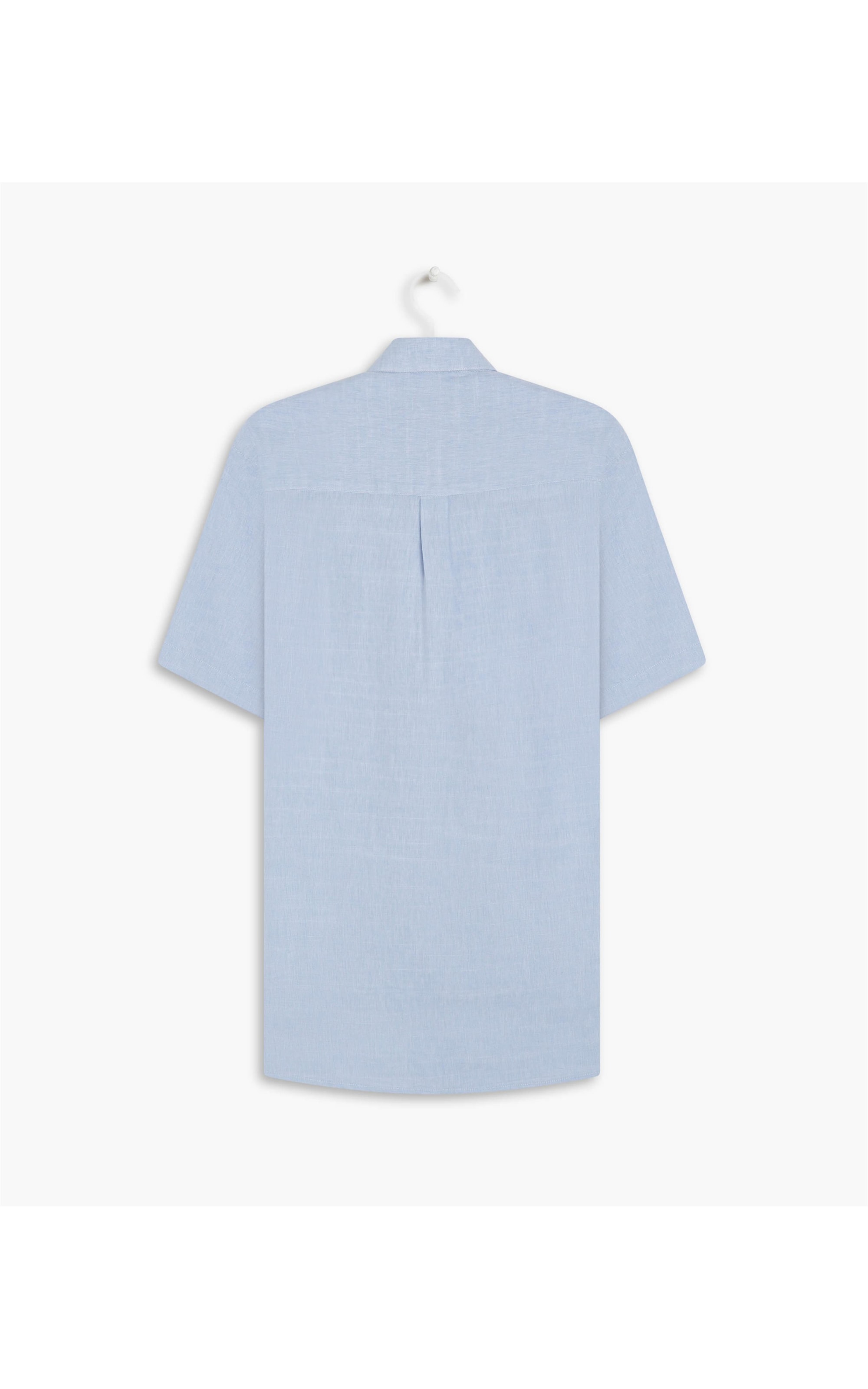 Camisa Linho  Cross Azul Claro