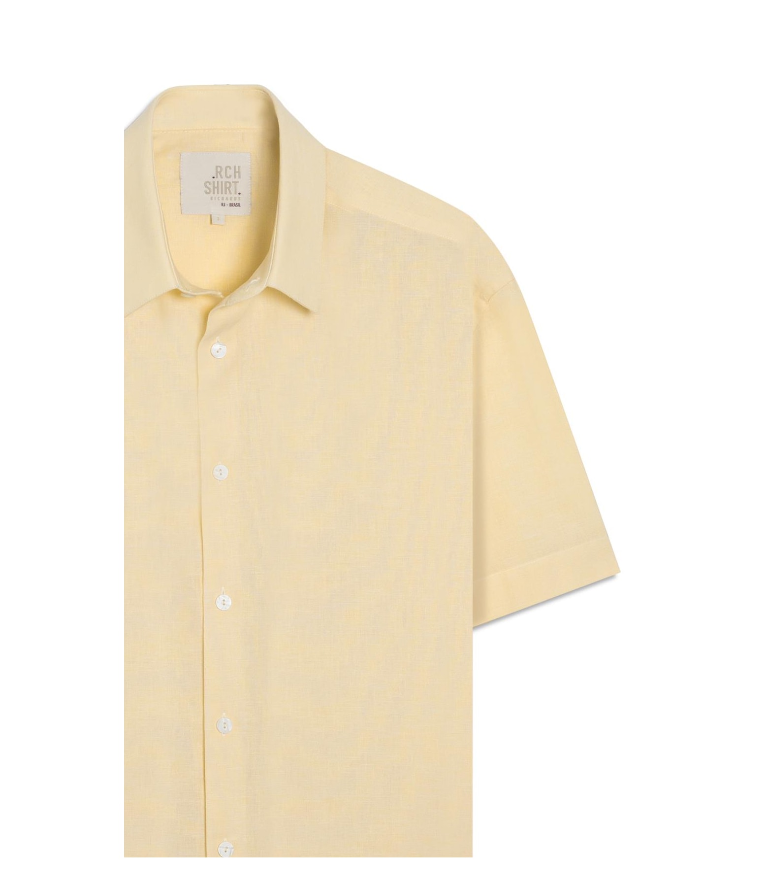 Camisa Linho  Cross Day Mc Amarelo