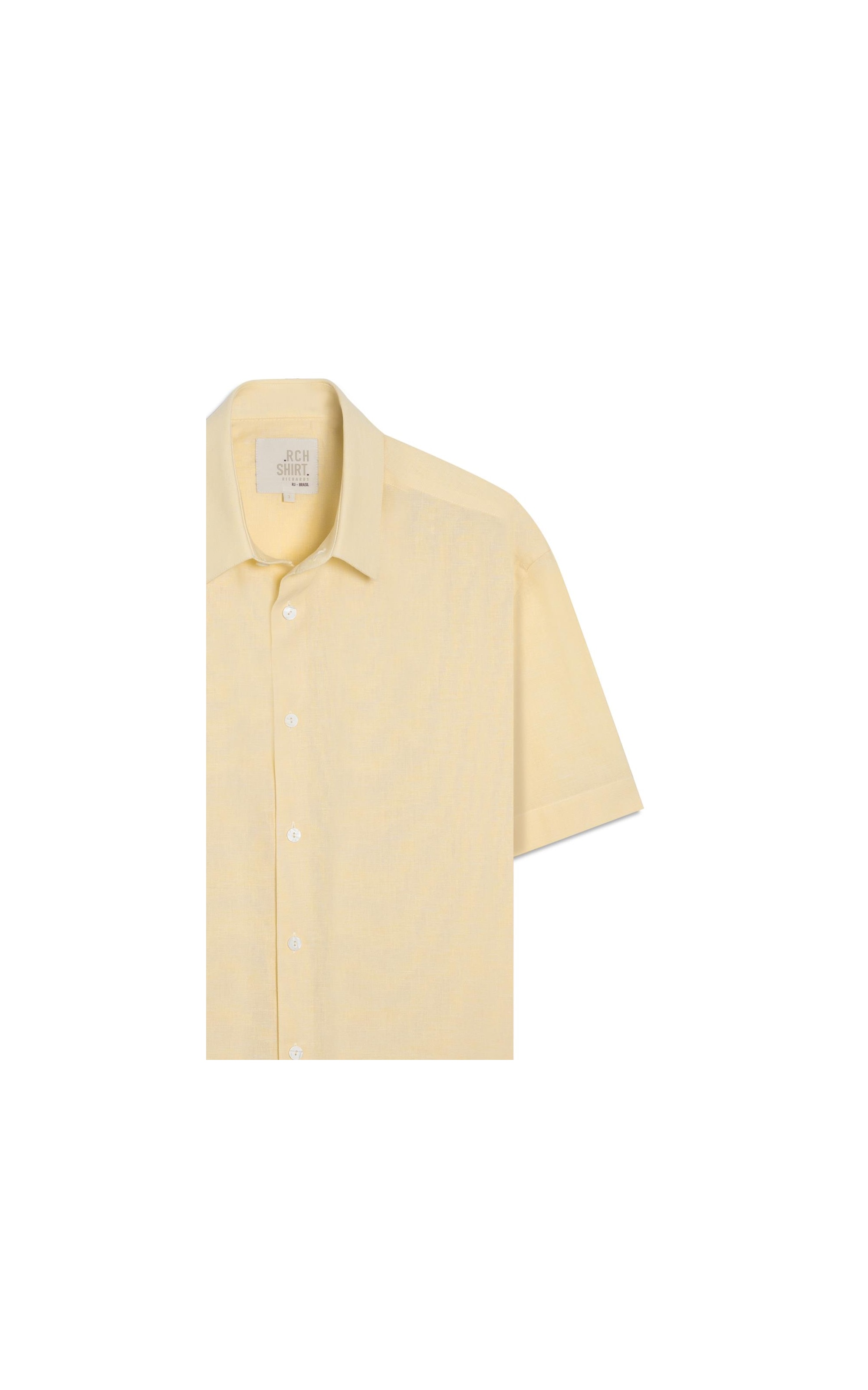 Camisa Linho  Cross Day Mc Amarelo