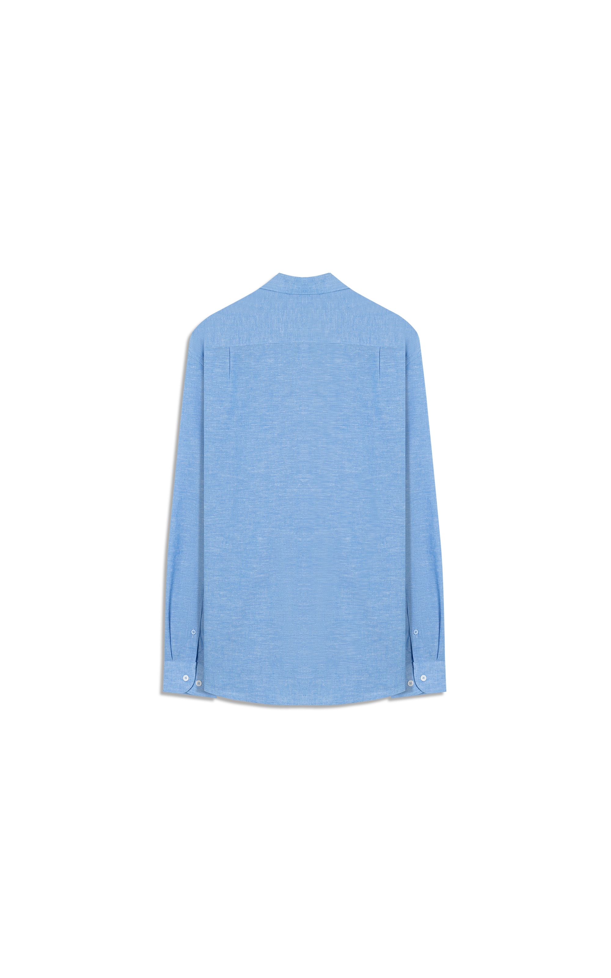 Camisa Linho  Cross Day Ml Azul Bic