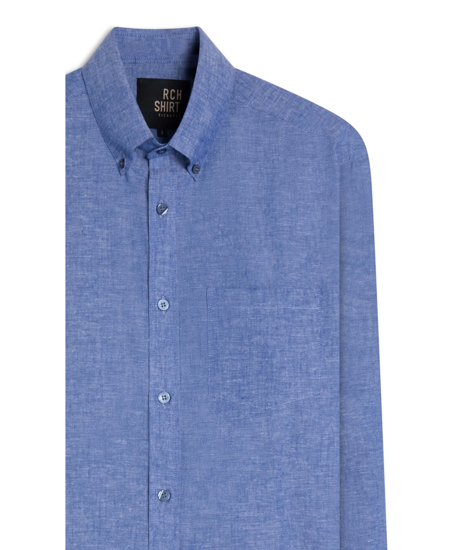 Camisa Linho  Cross Day Ml Dark Navy